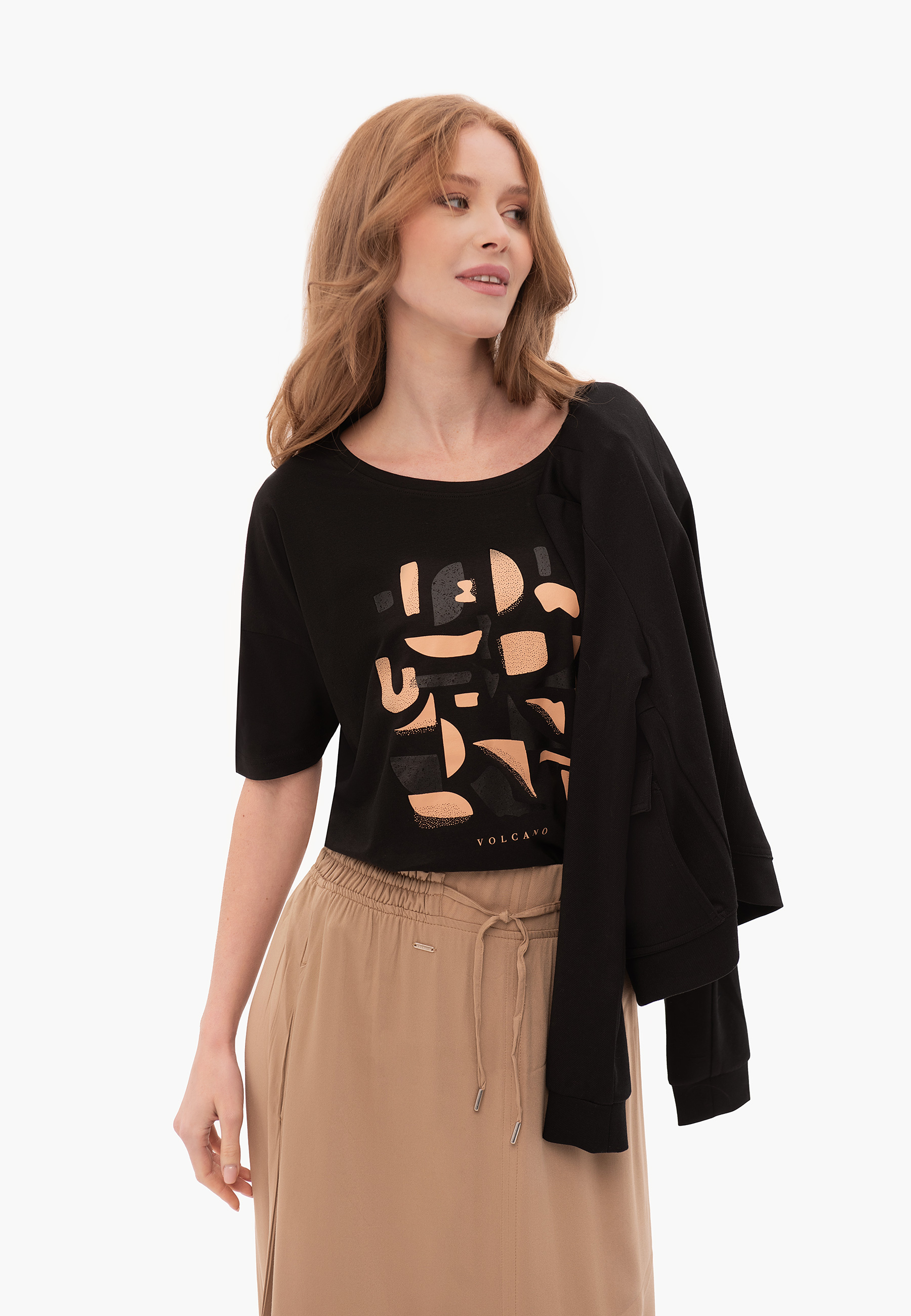 Bawełniana koszulka, Comfort Fit, T-PRIME