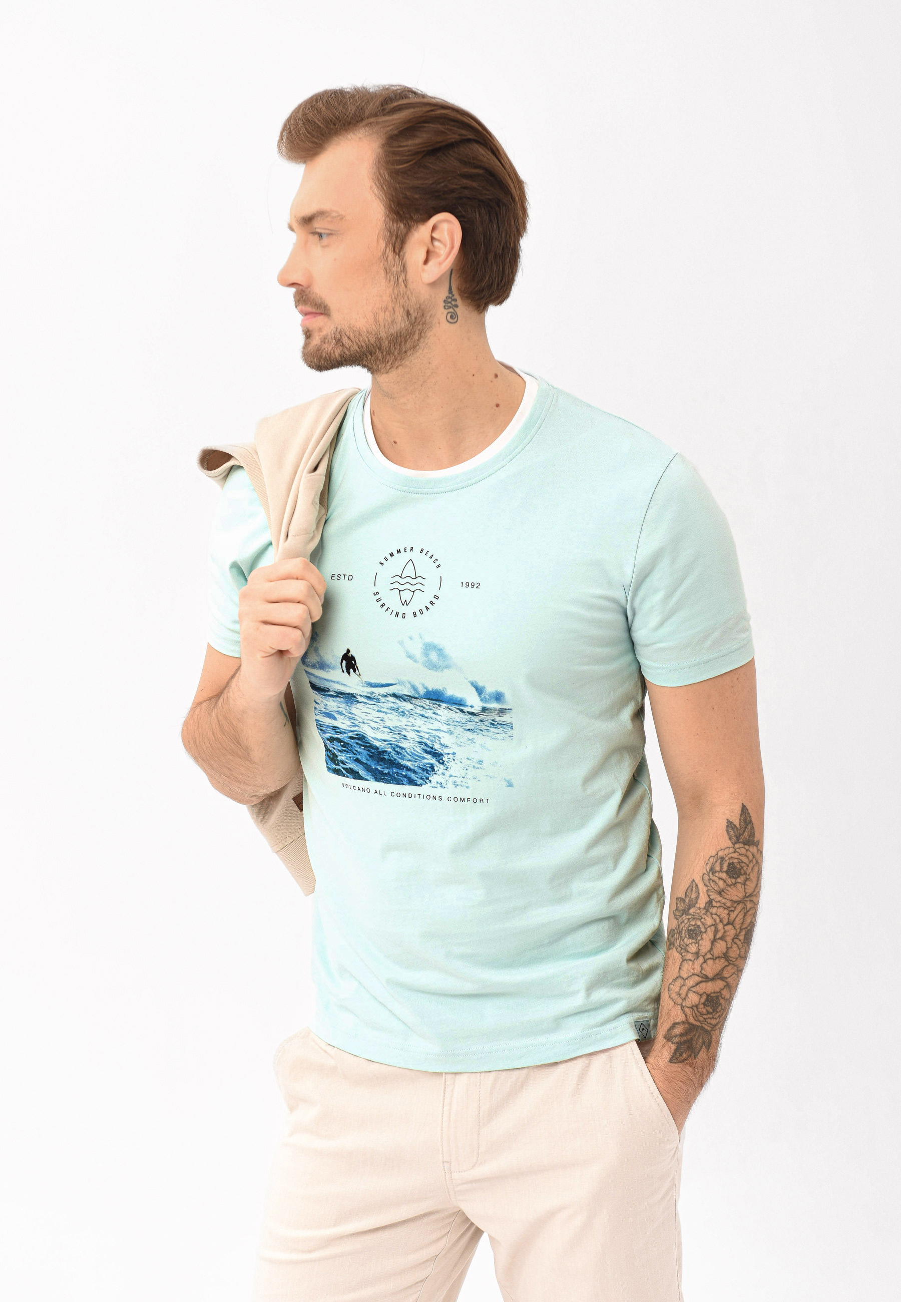 T-shirt z grafiką surferską T-BOARD