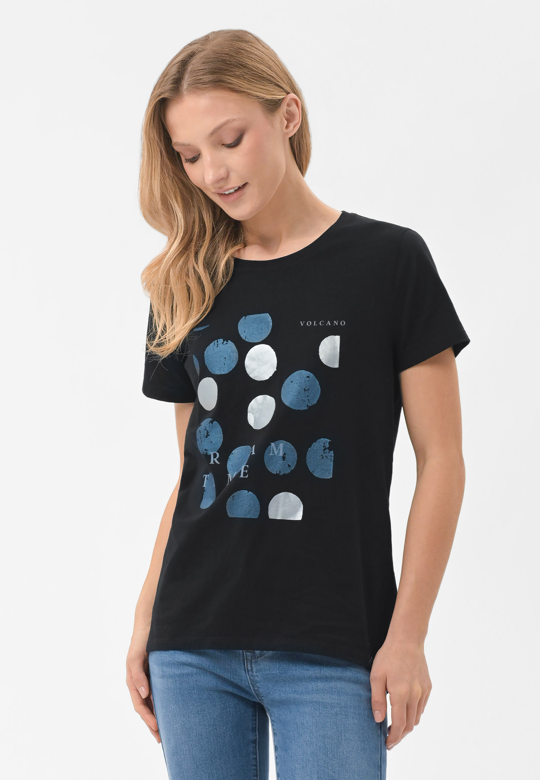 Koszulka z błyszczącym nadrukiem T-NETTA