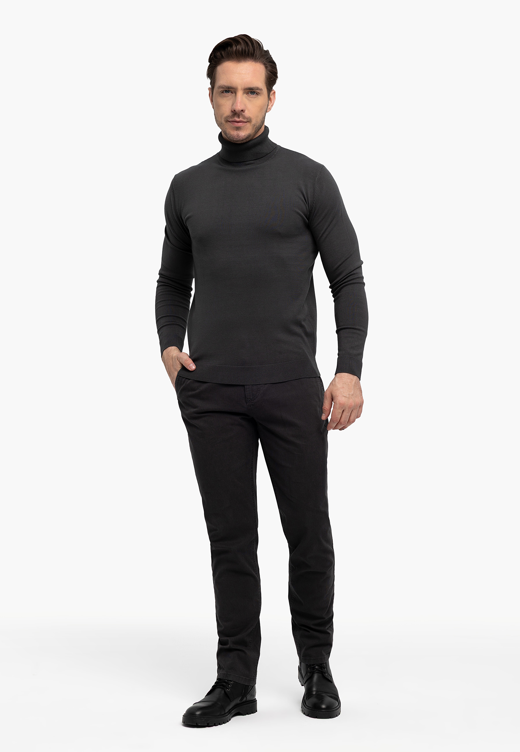 Grafitowe chinosy R-FOST