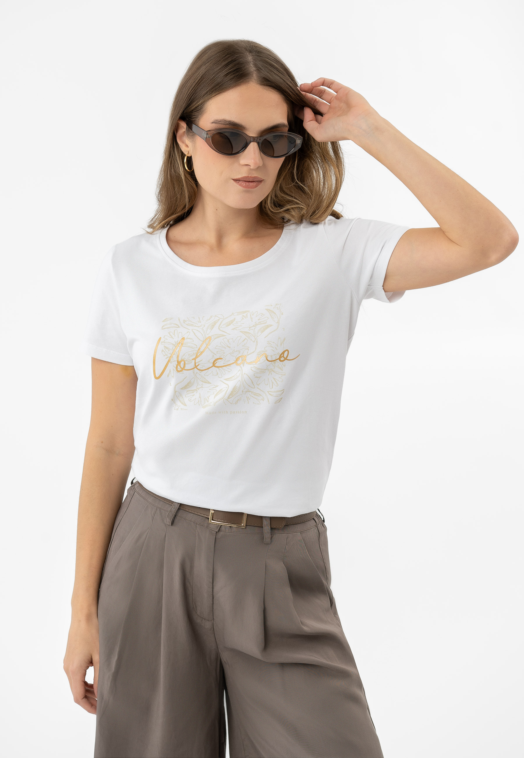 T-shirt z printem T-CORIS