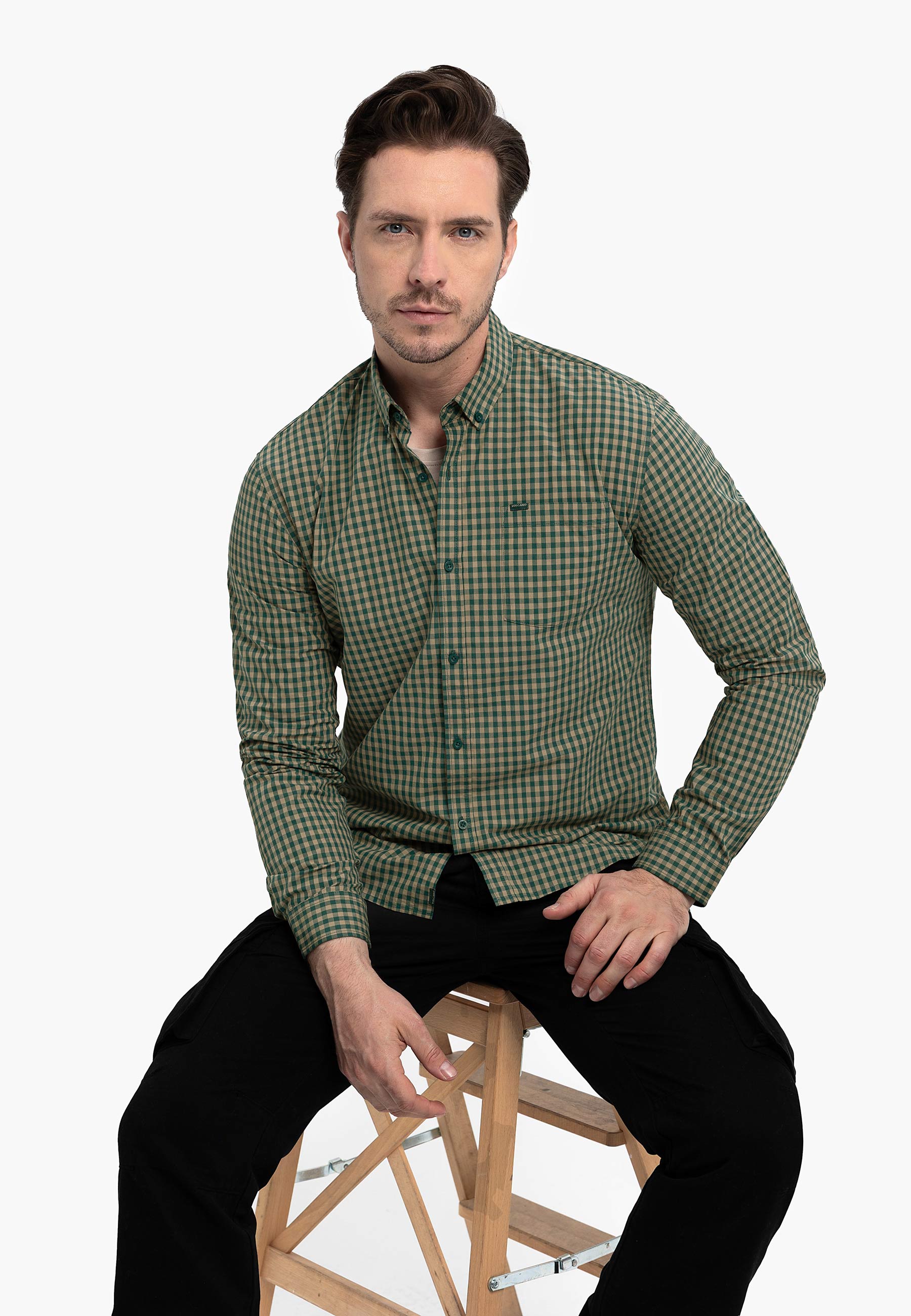 Koszula w kratkę, Slim Fit, K-RUBE