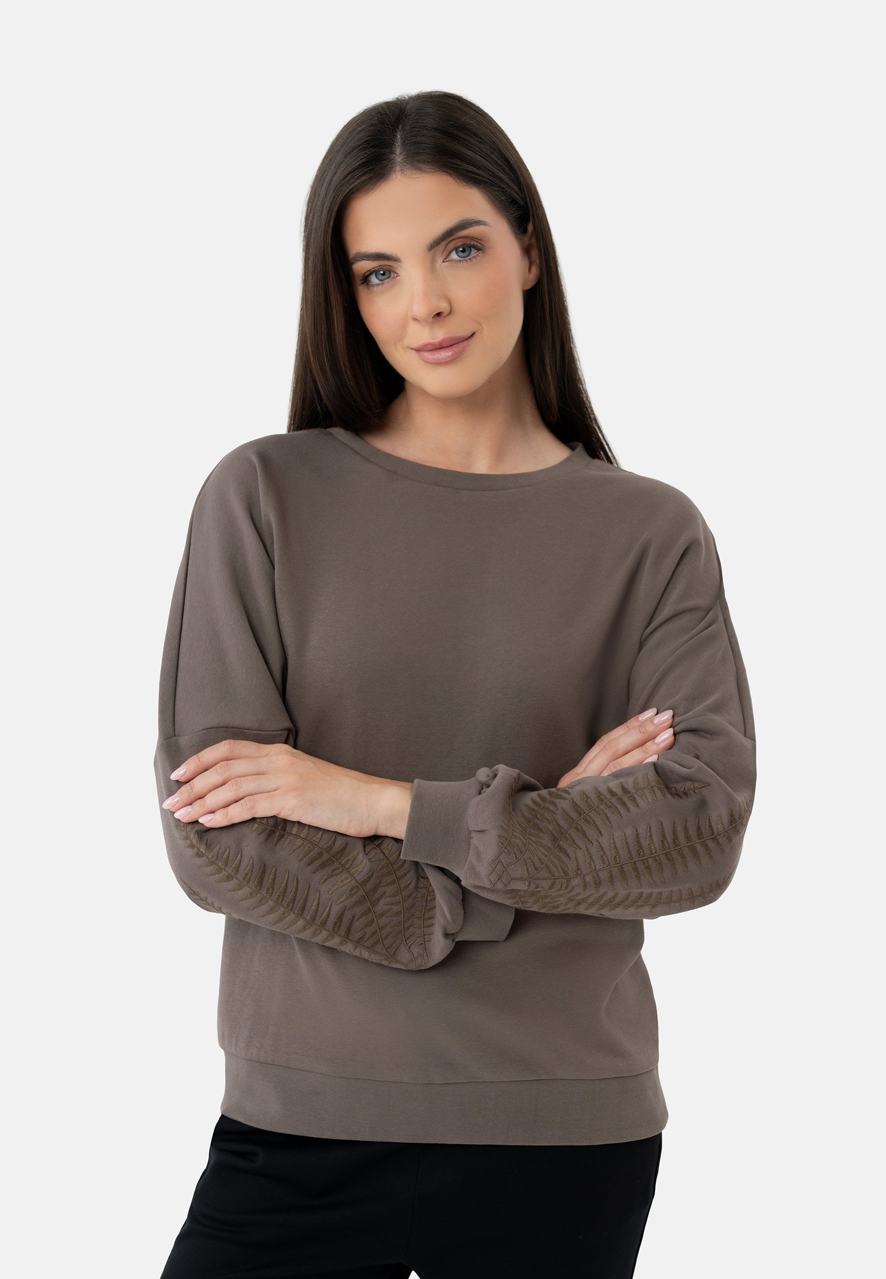 Brązowa bluza B-SEPIA