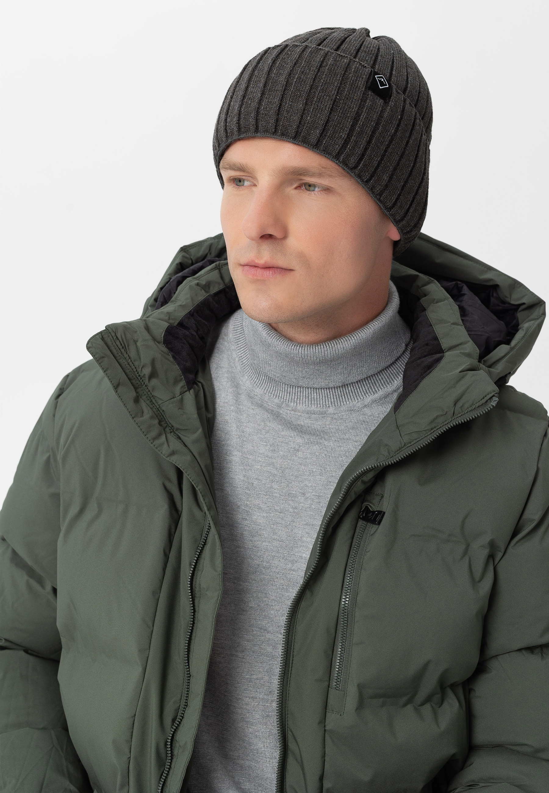 Prążkowana, zimowa czapka H-NORTH