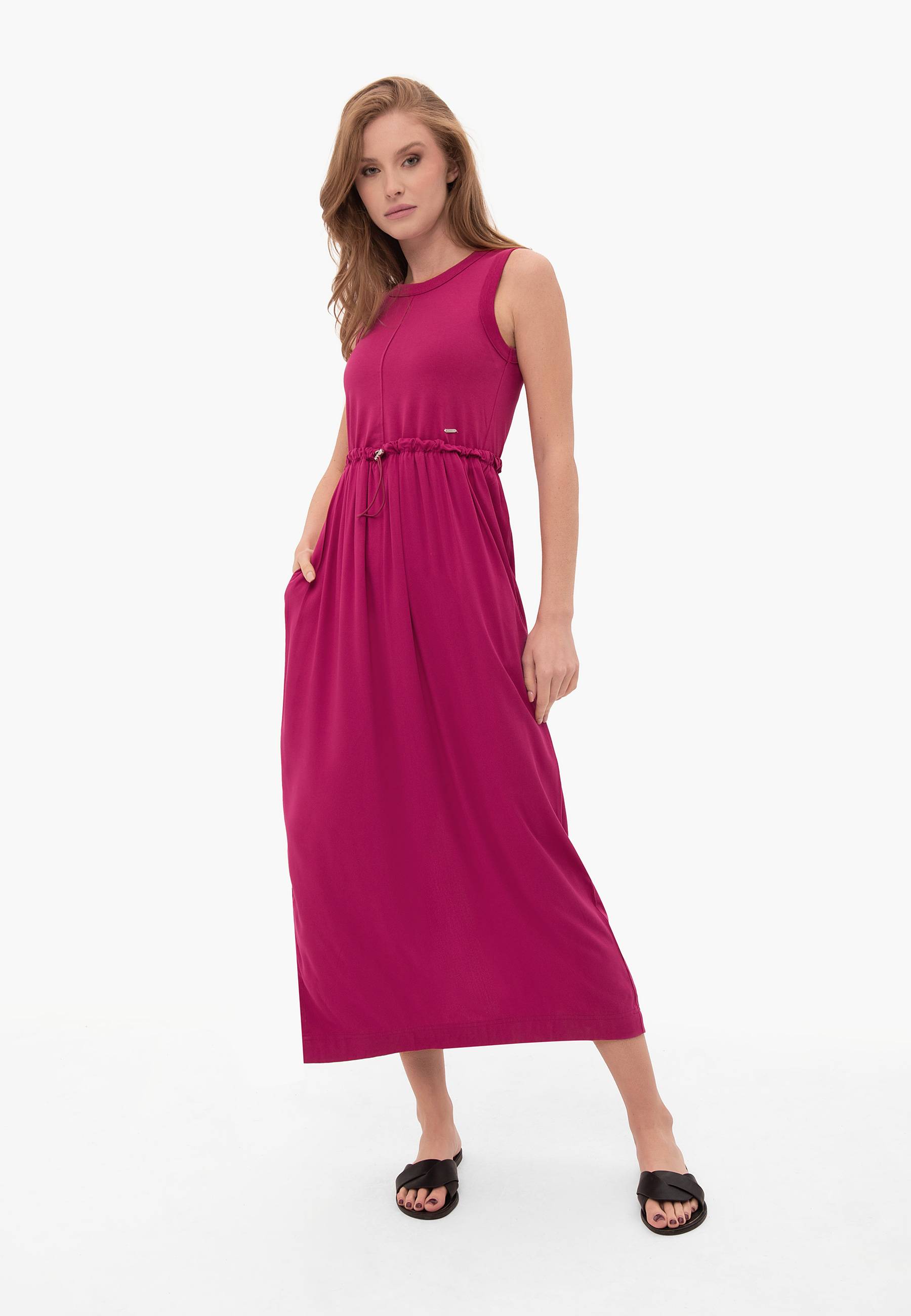 Różowa długa sukienka G-BRITANIA