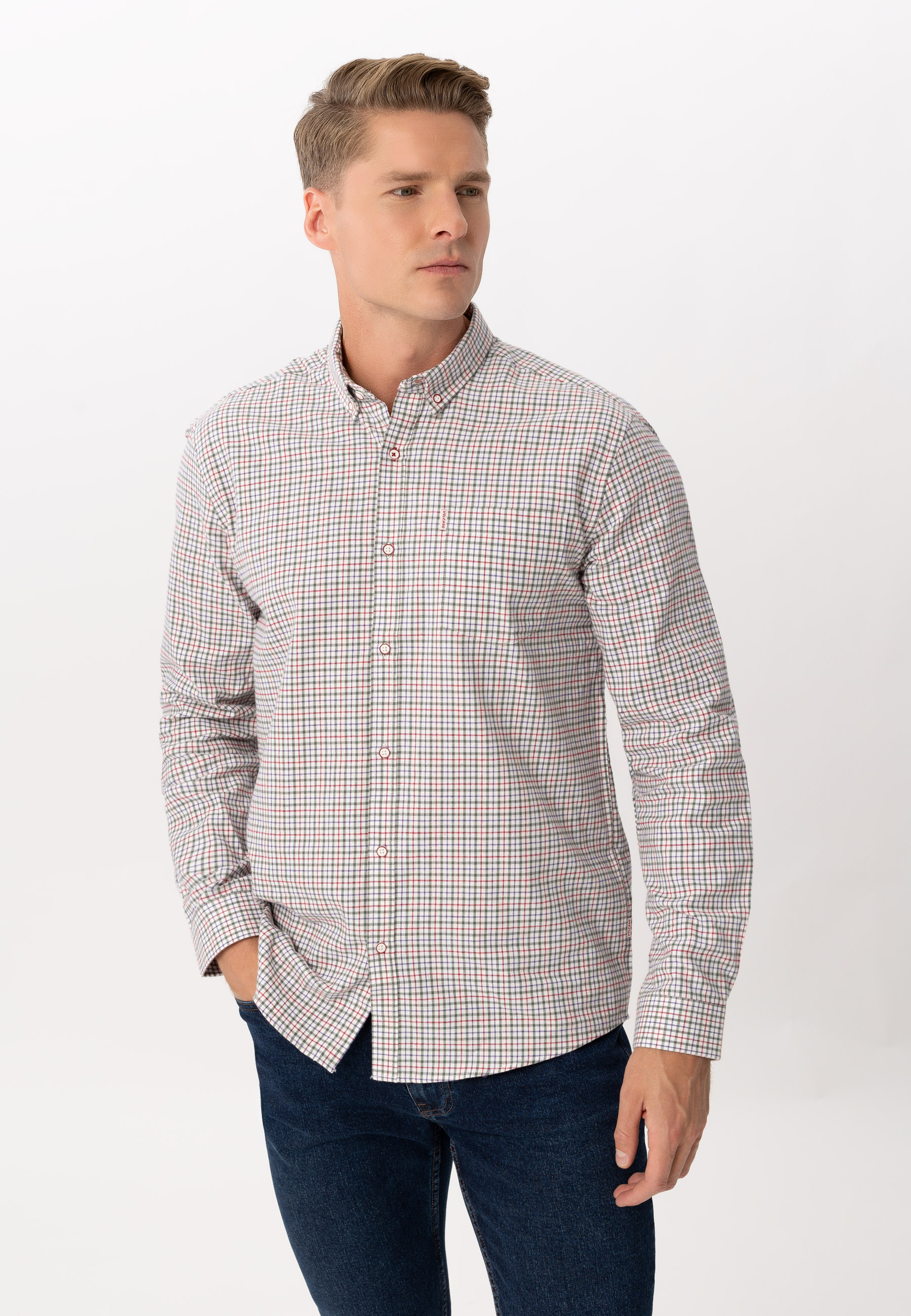 Koszula w kratkę, Regular Fit, K-NUMERO