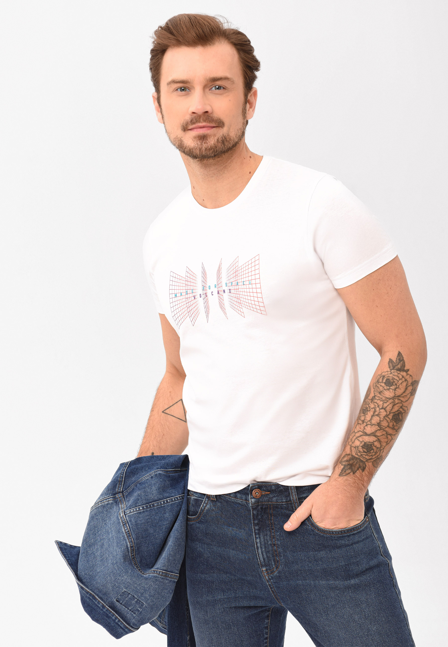 T-shirt z nadrukiem T-FLUX