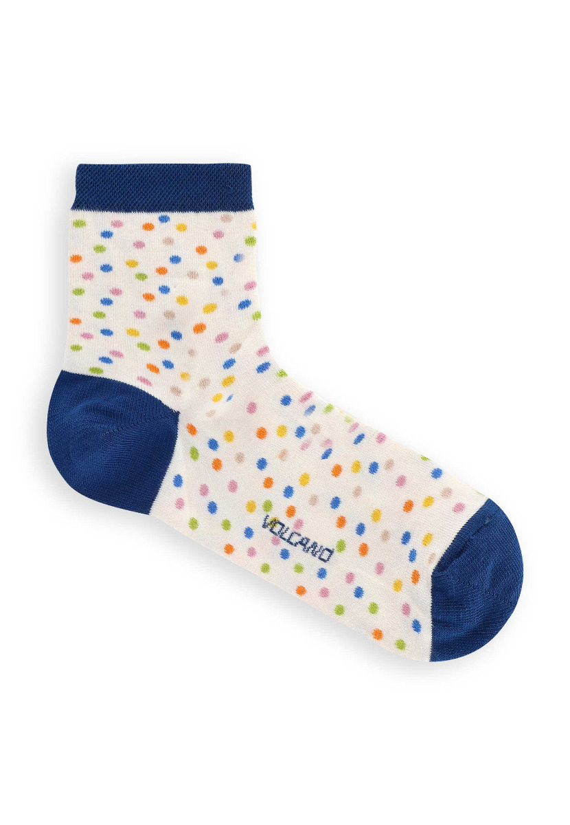 Damskie skarpety w kolorowe kropki A–LEGA