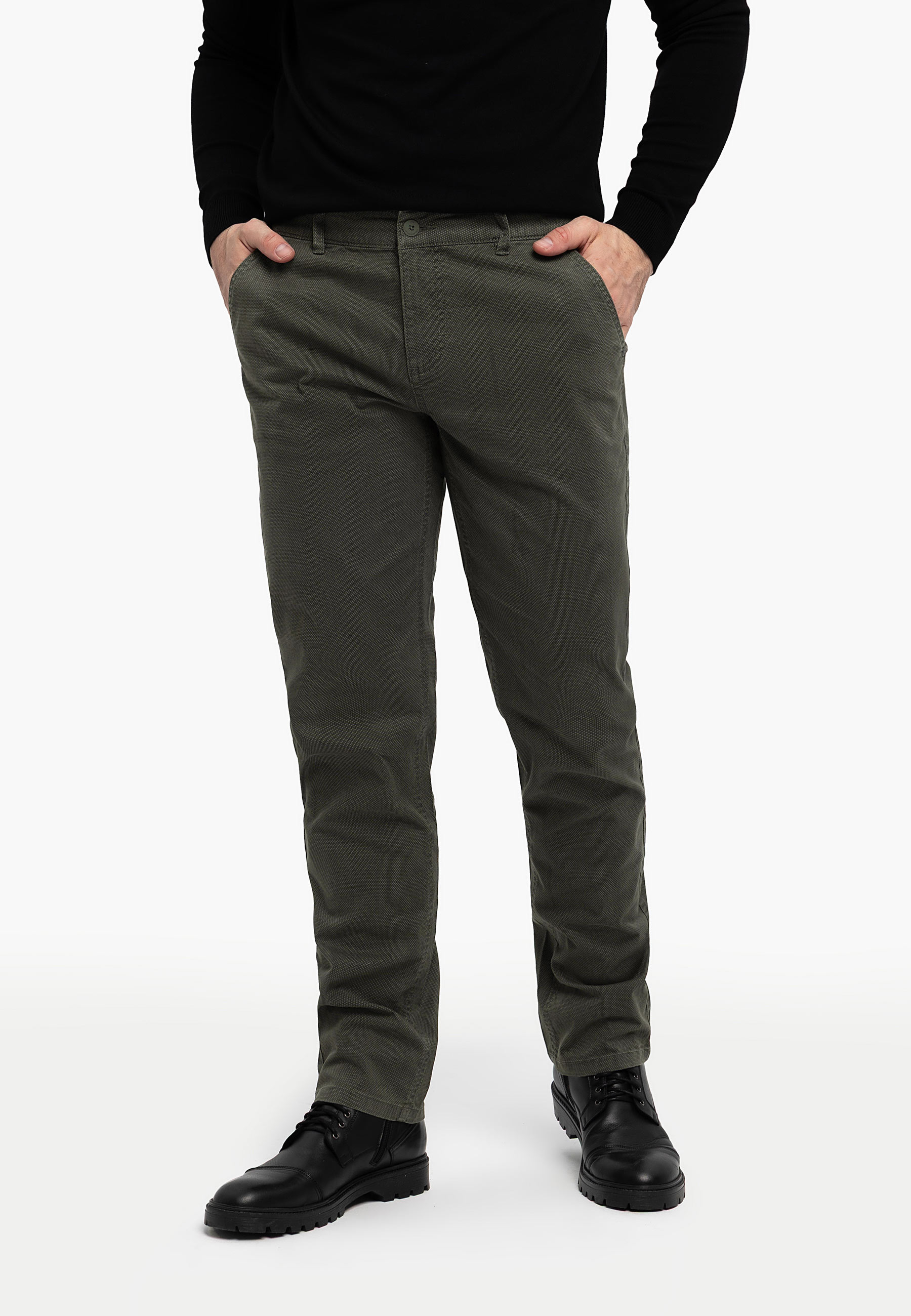 Zielone chinosy R-FOST