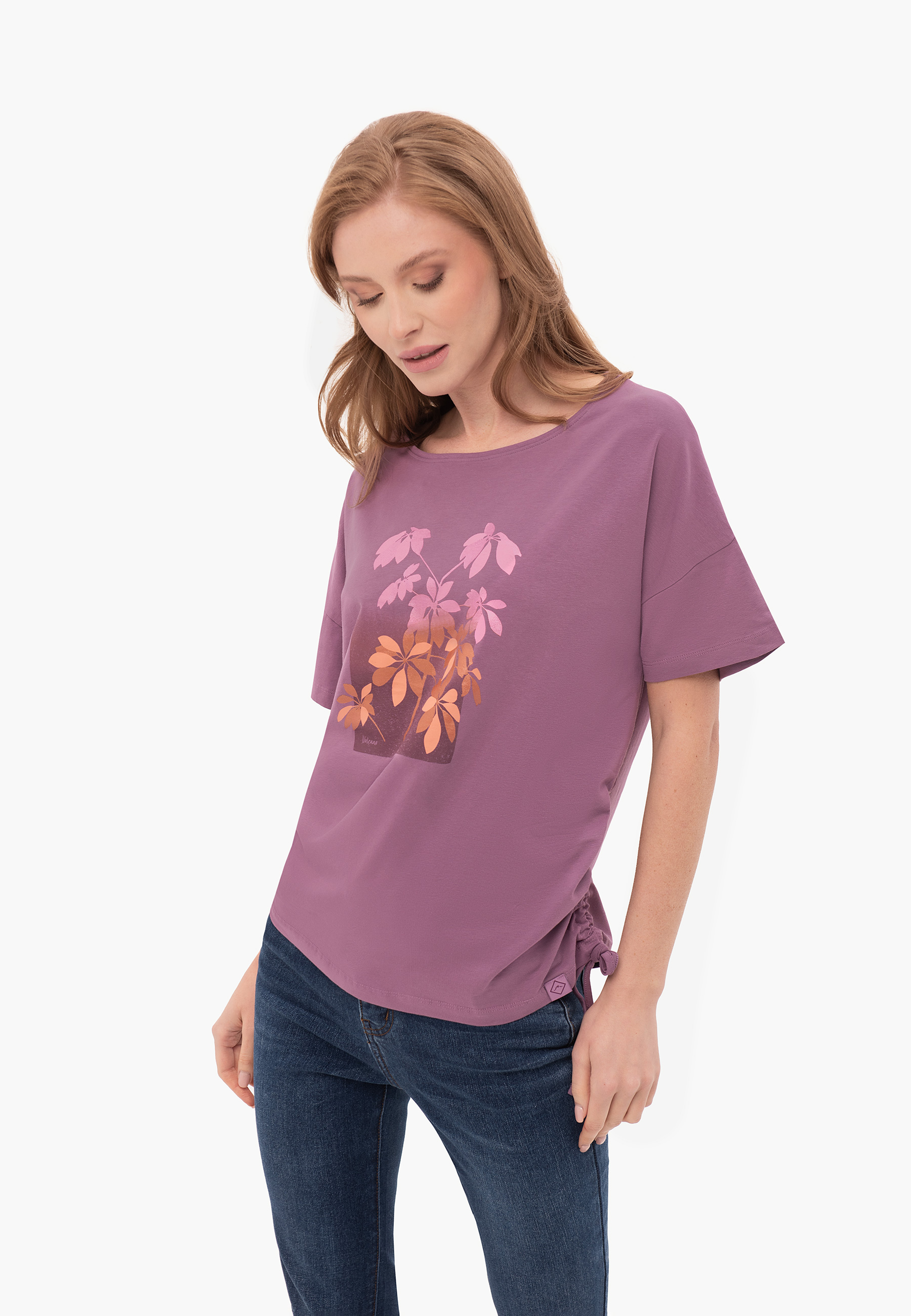 Koszulka z motywem liści T-PLANTS