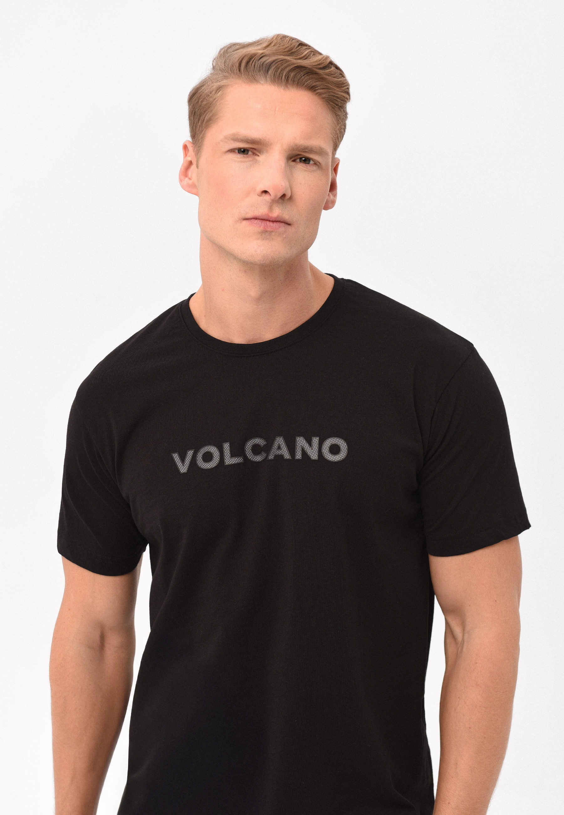 Czarna koszulka, Comfort Fit, T-BRAND