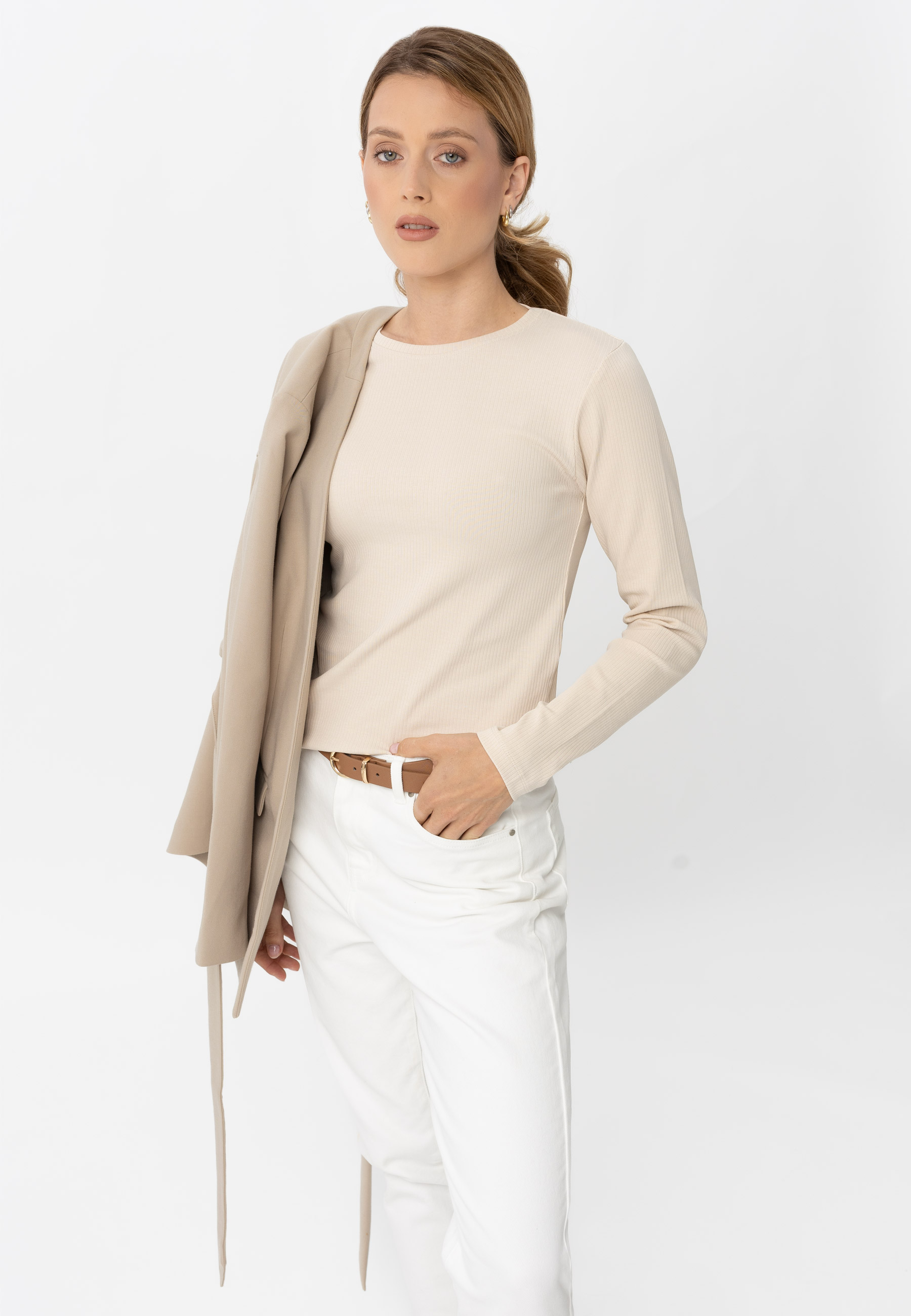 Prążkowany longsleeve L-LOKO