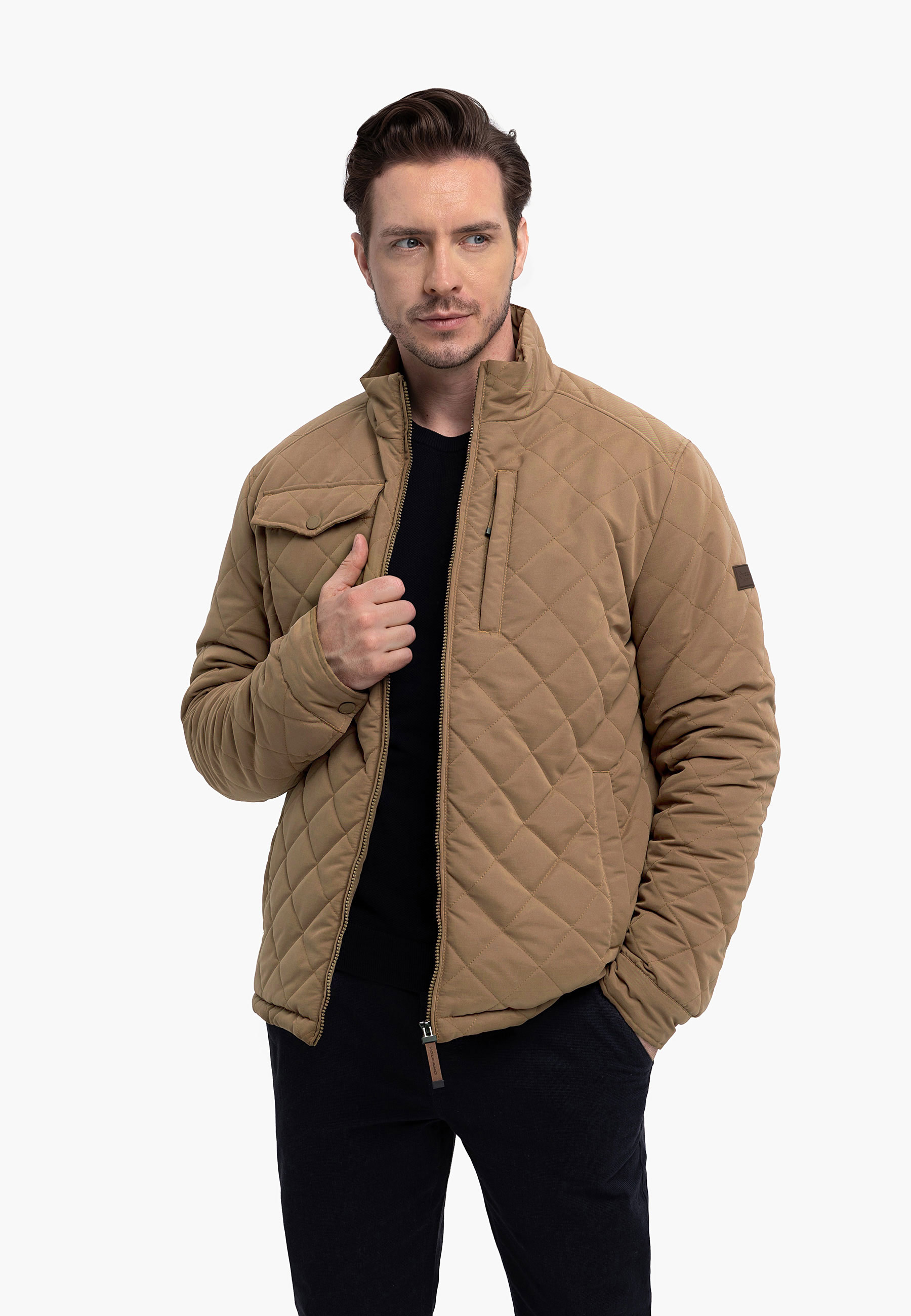 Pikowana kurtka casual J-STONY