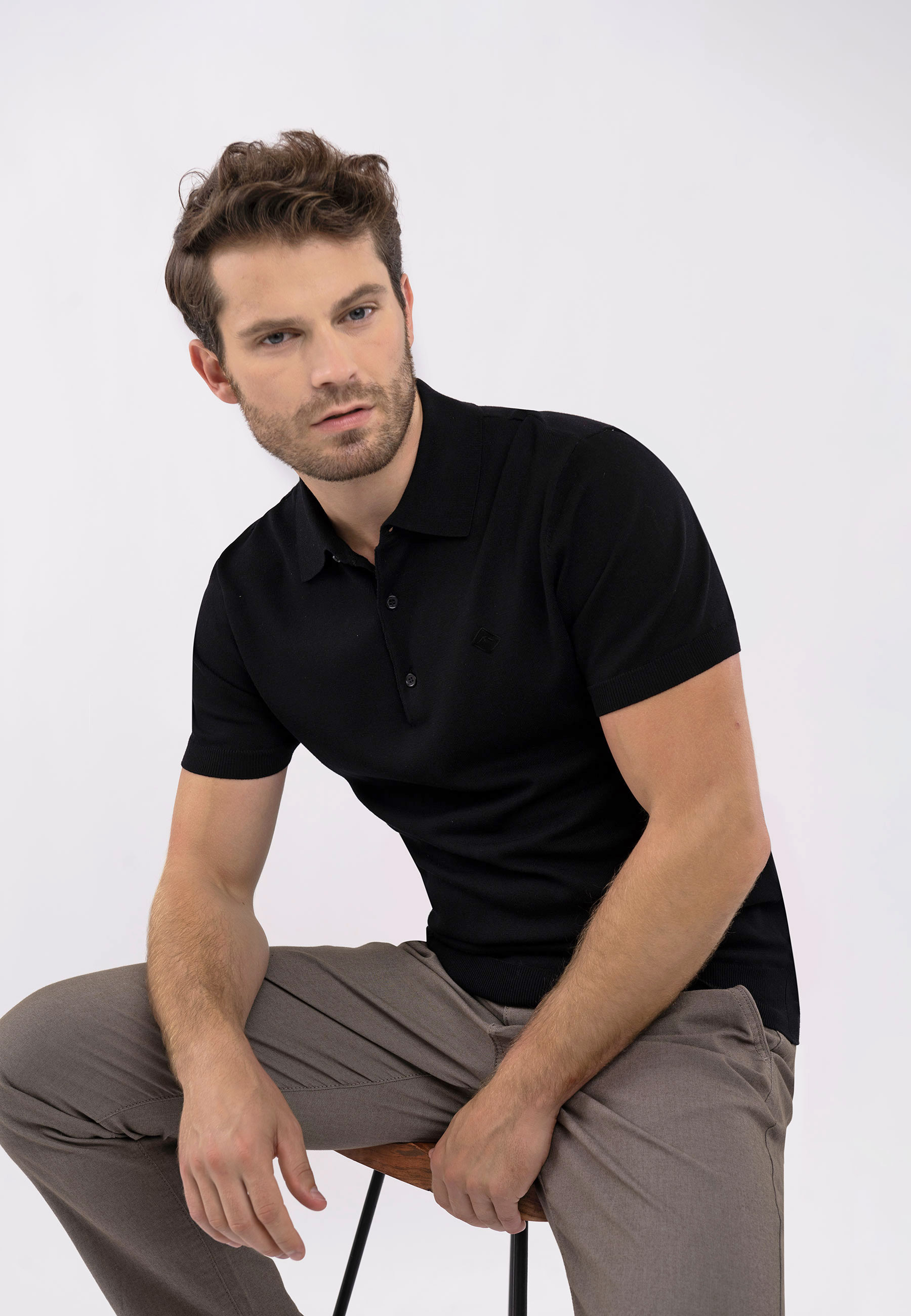 Dzianinowa polówka O-MORO