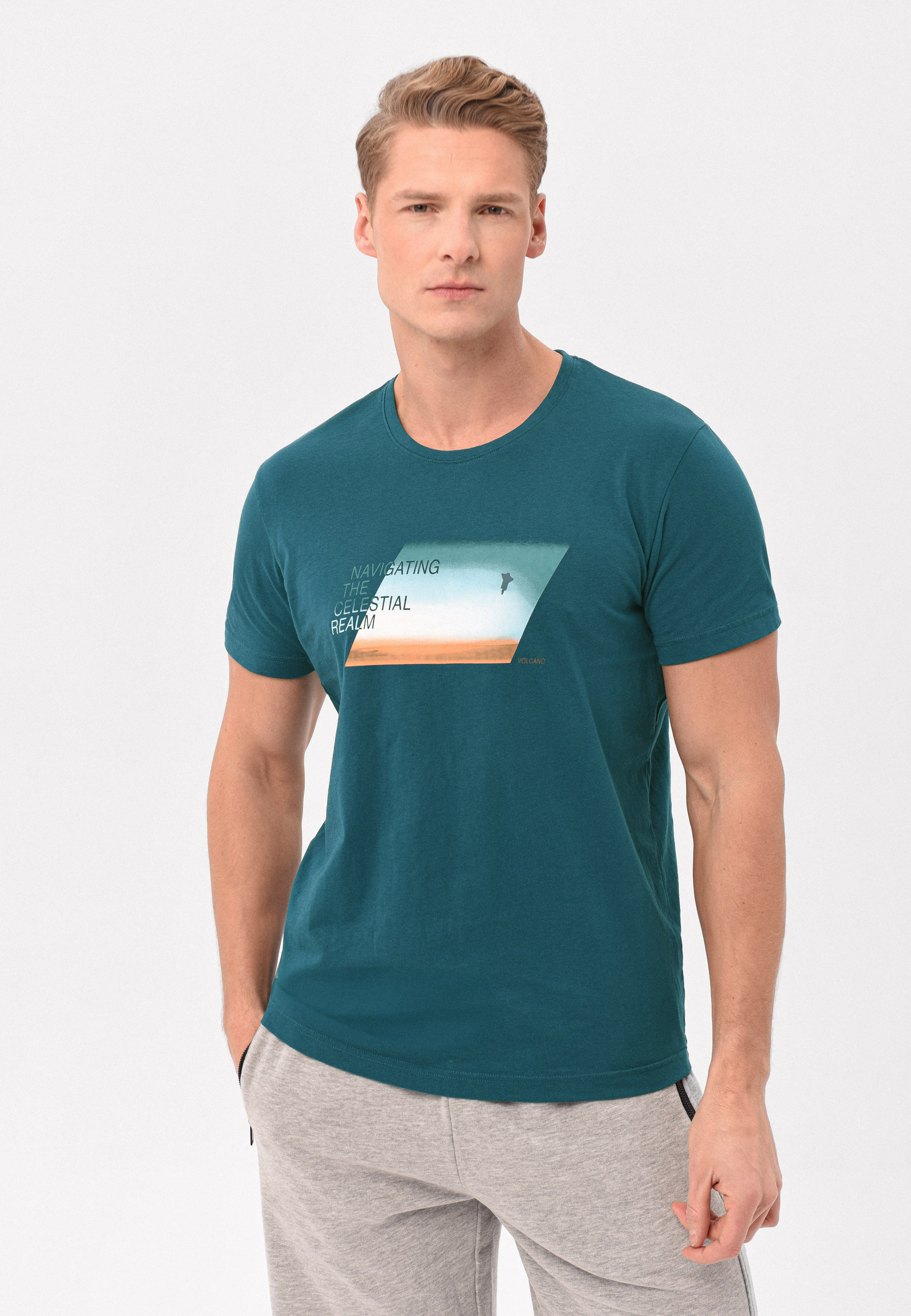 T-shirt z printem T-NAVI