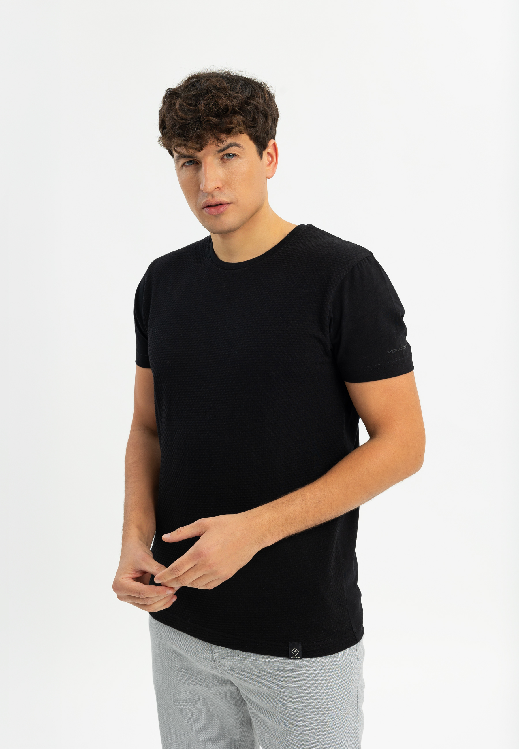 T-shirt ze strukturą TM-DARK