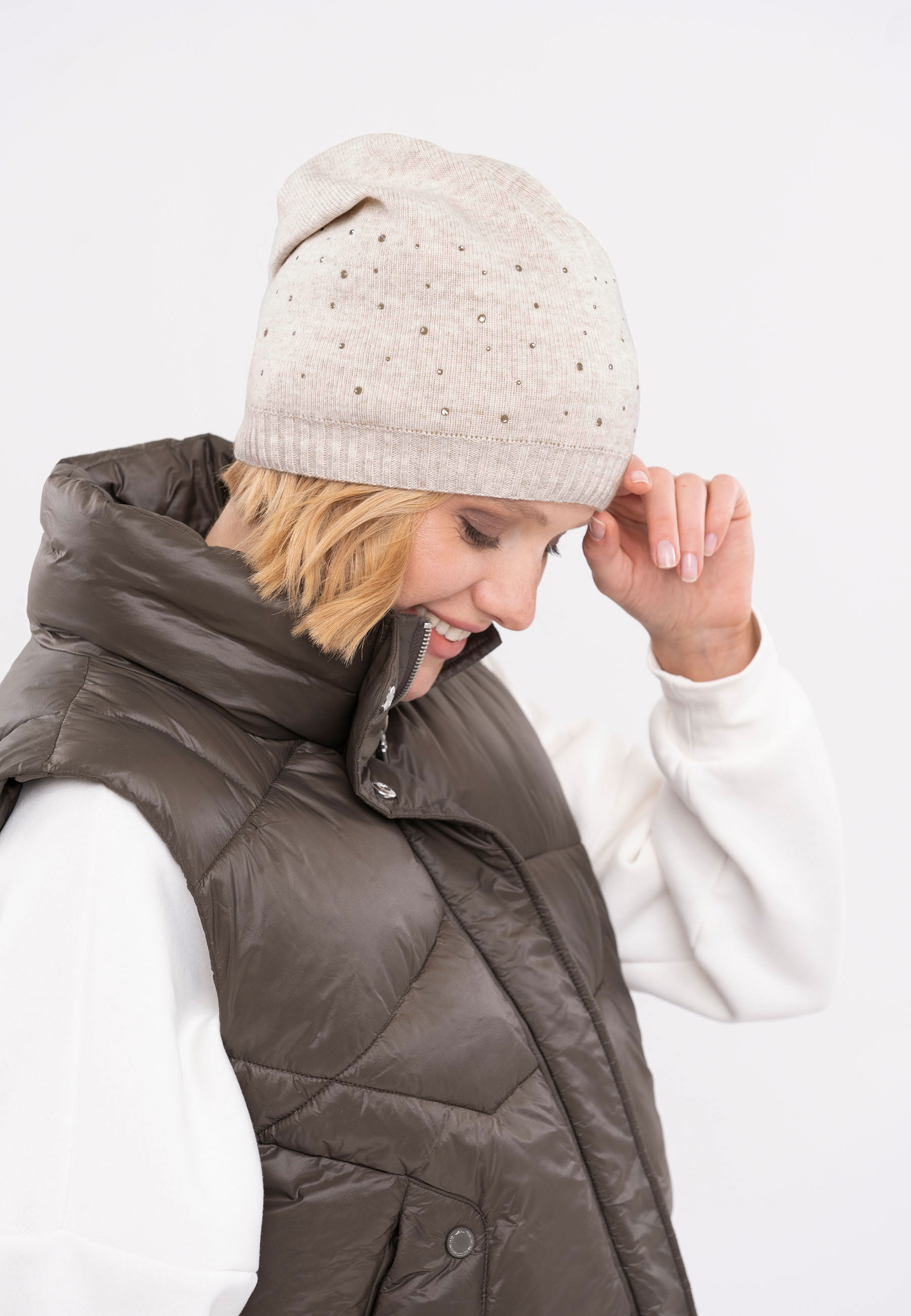 Czapka zimowa z kryształkami H-DIXIE