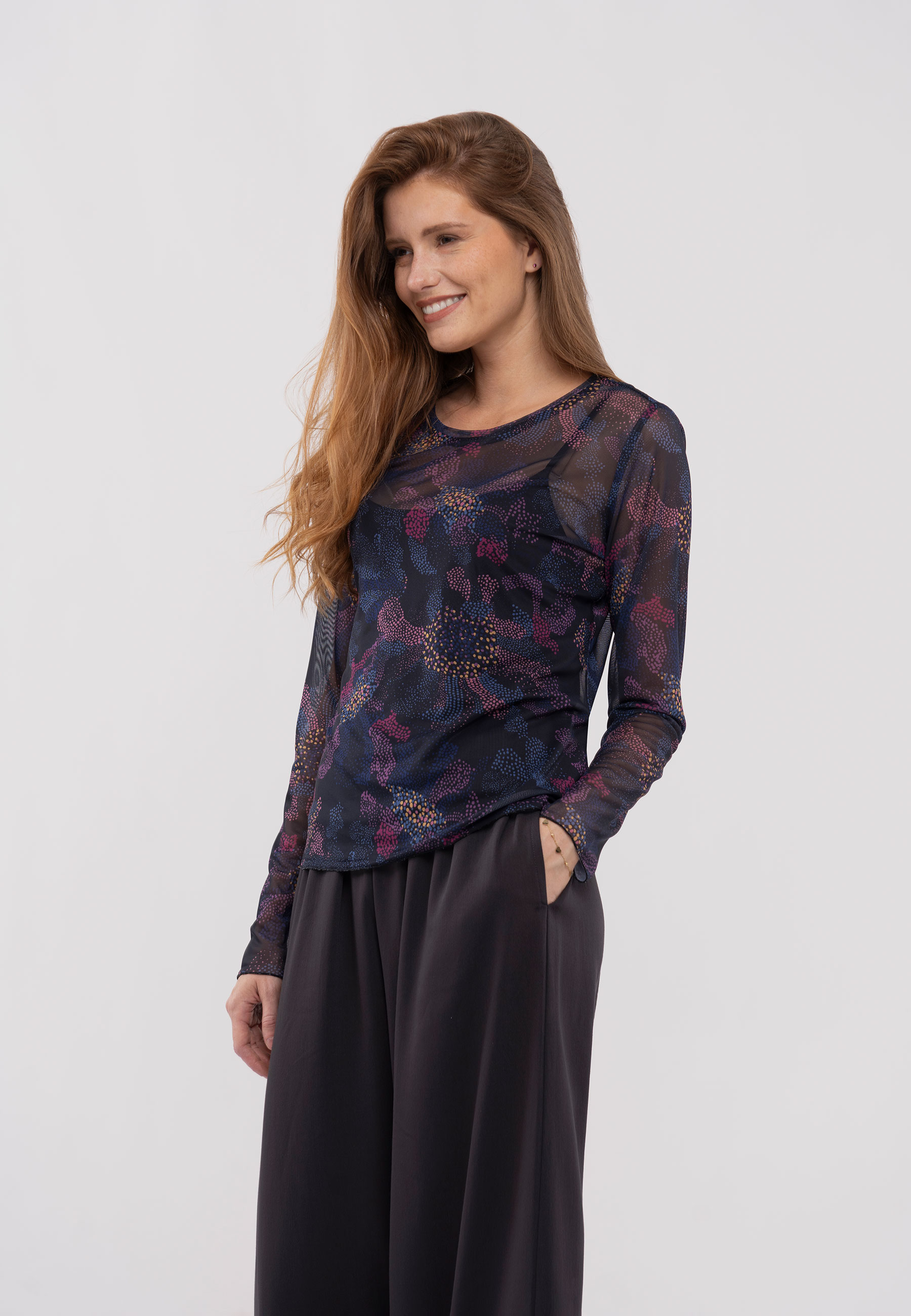 Wzorzysta bluzka L-BAILA