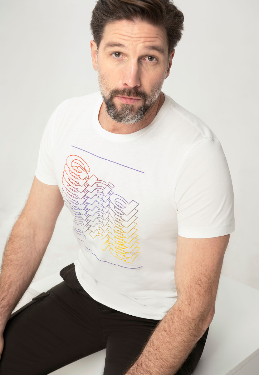 Koszulka bawełniana męska T-GRID