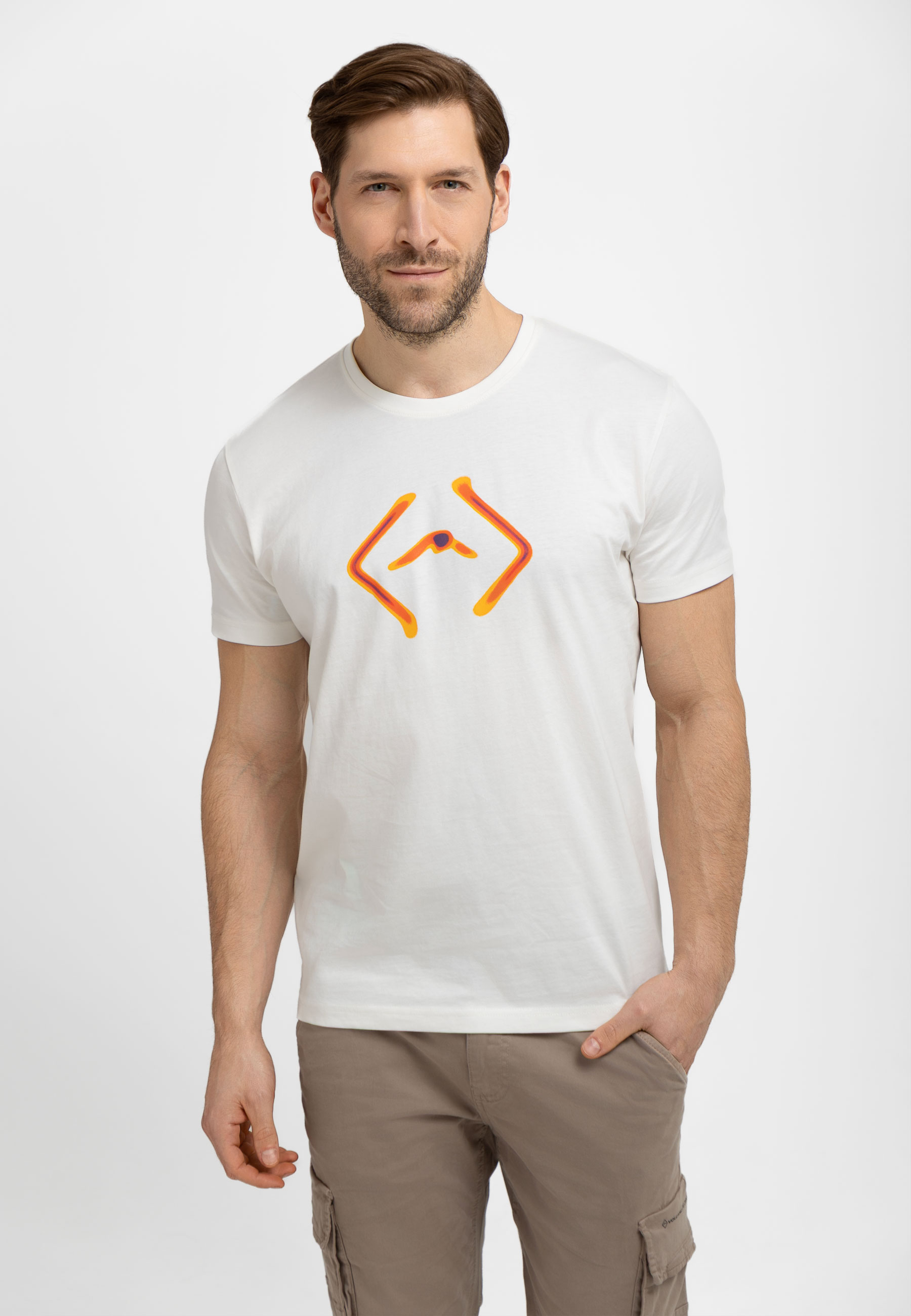 T-shirt z logo T-FLUO