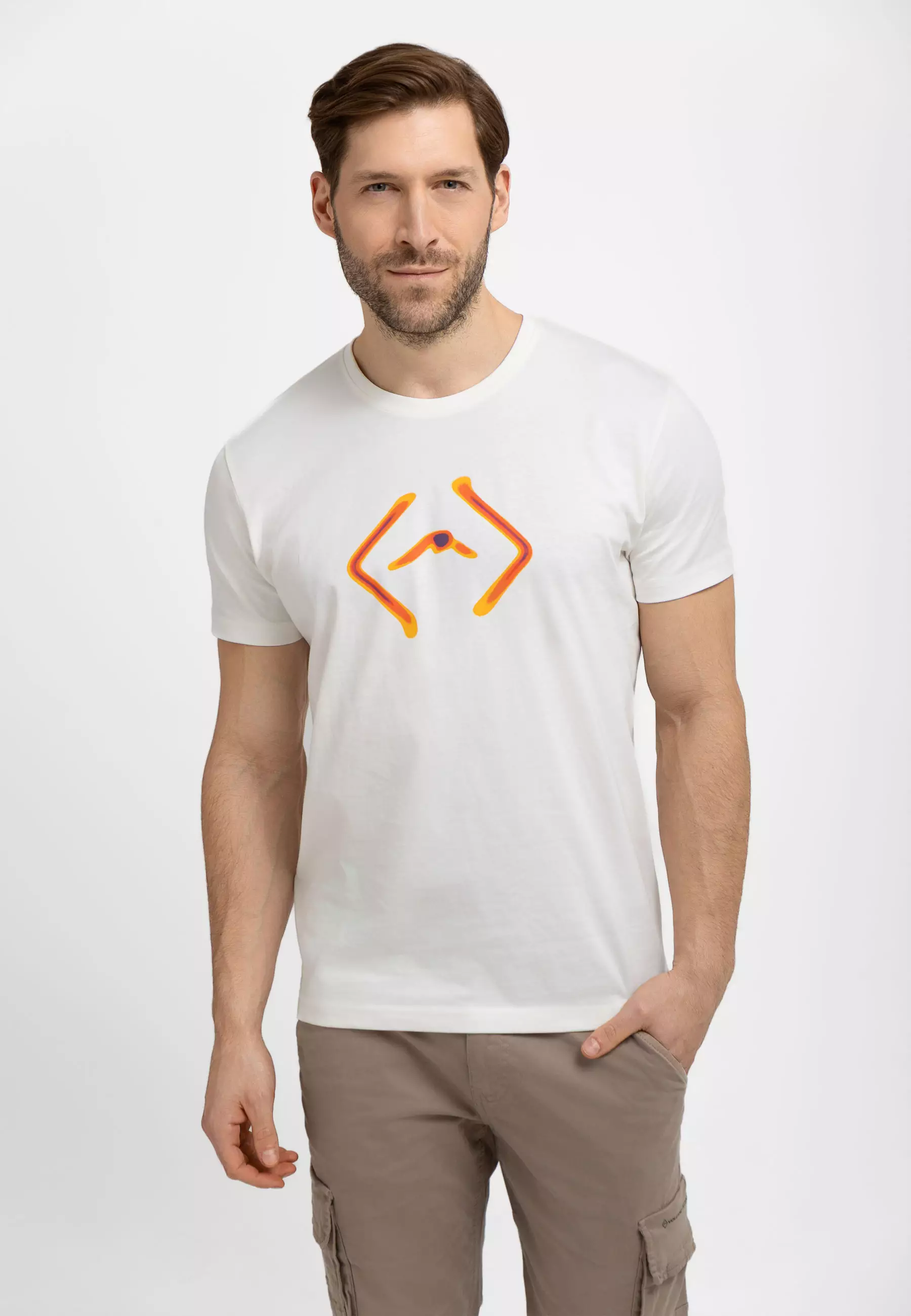 T-shirt z logo T-FLUO