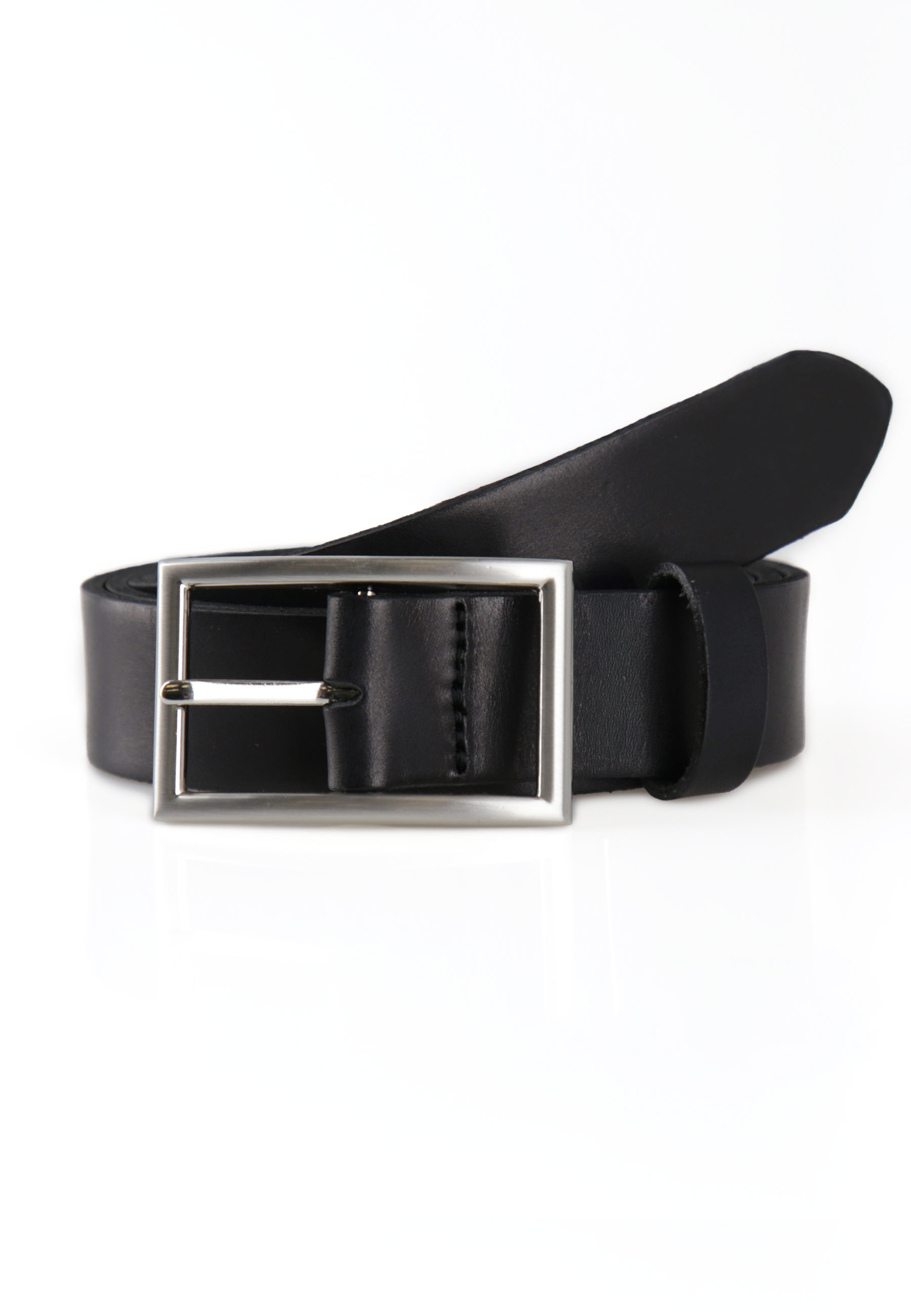 Czarny pasek skórzany damski A-PRIM