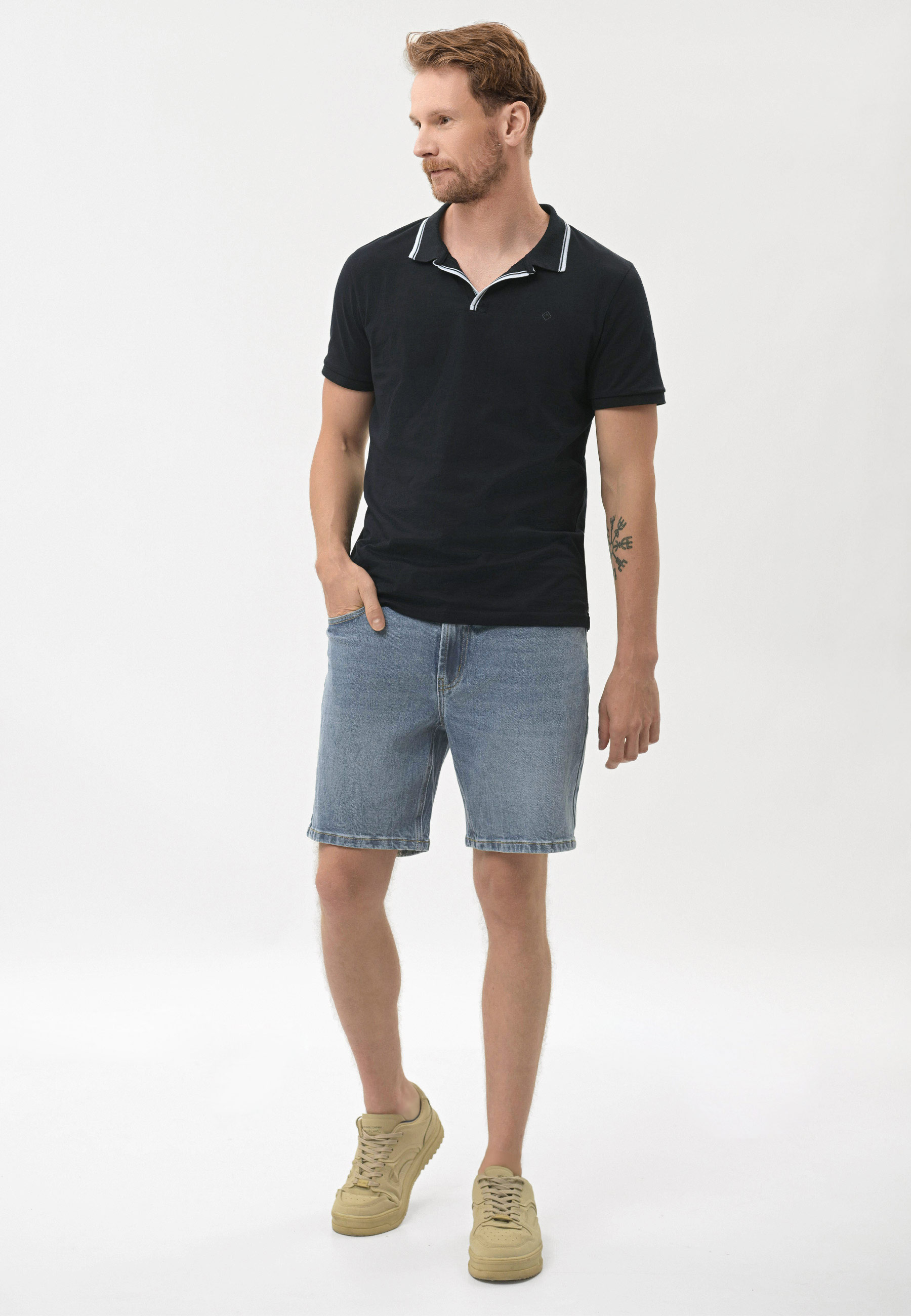 Niebieskie szorty jeansowe E-TUNE