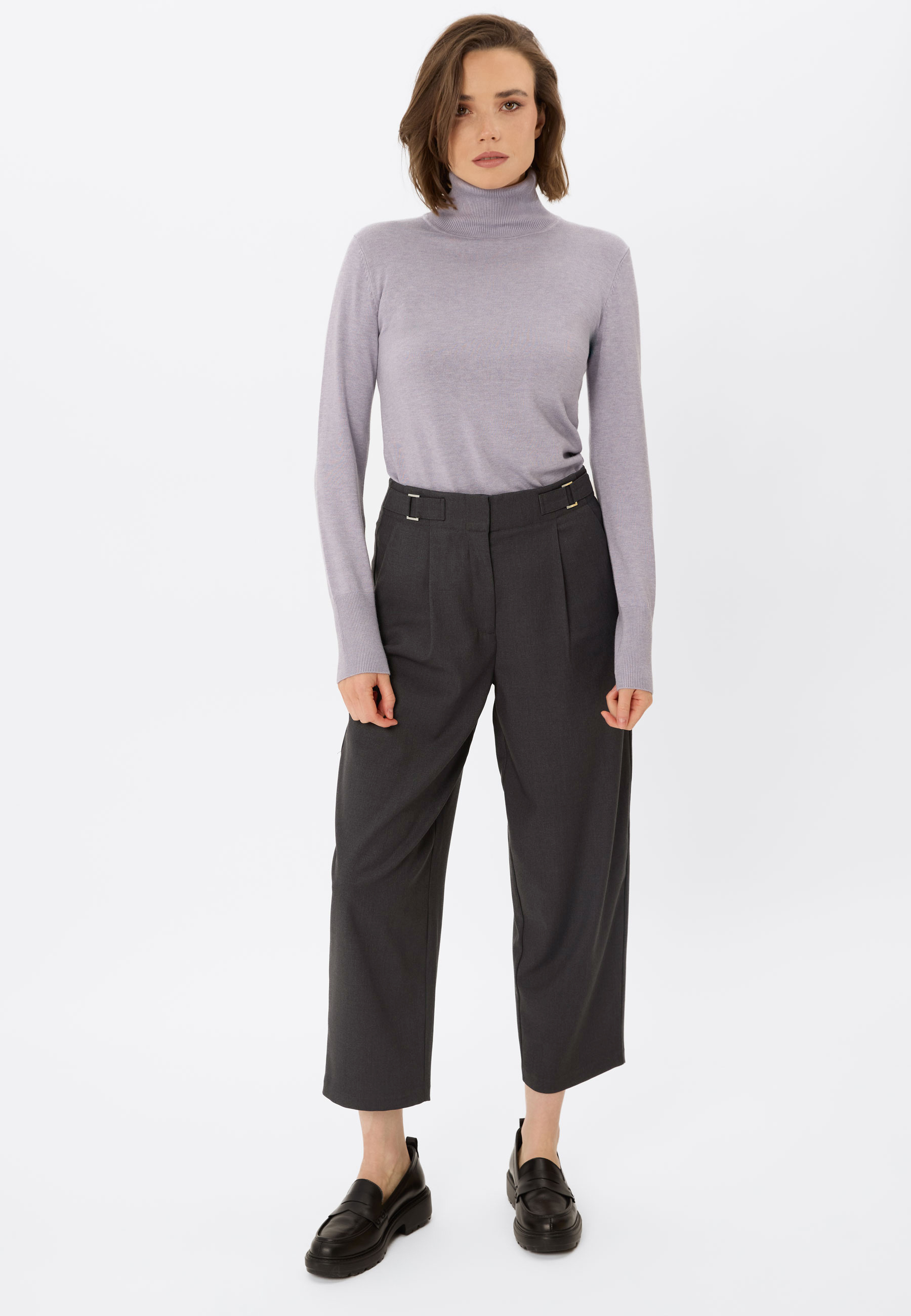 Grafitowe spodnie damskie R-ISUMA