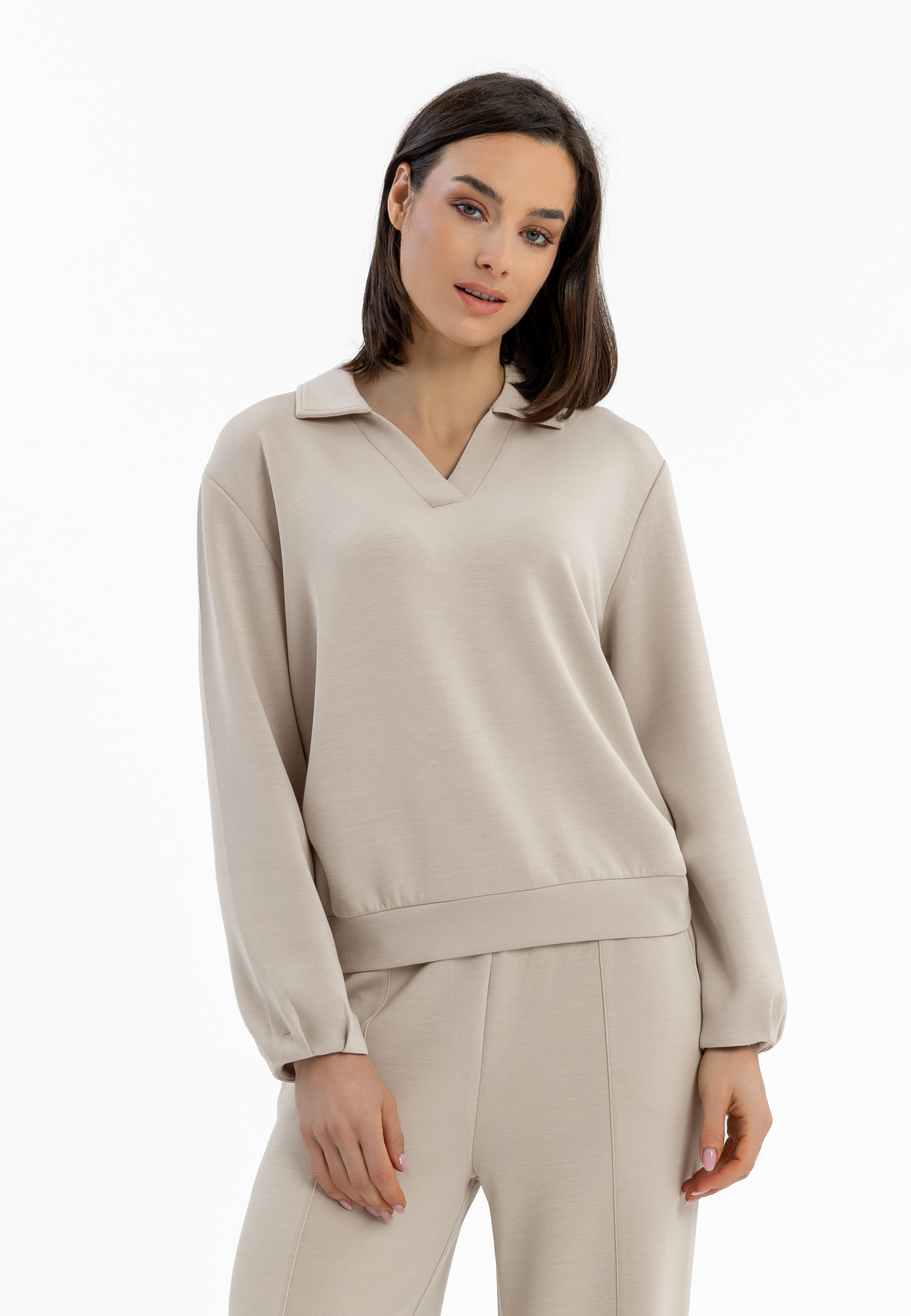 Bluza z kołnierzem B-NALIA