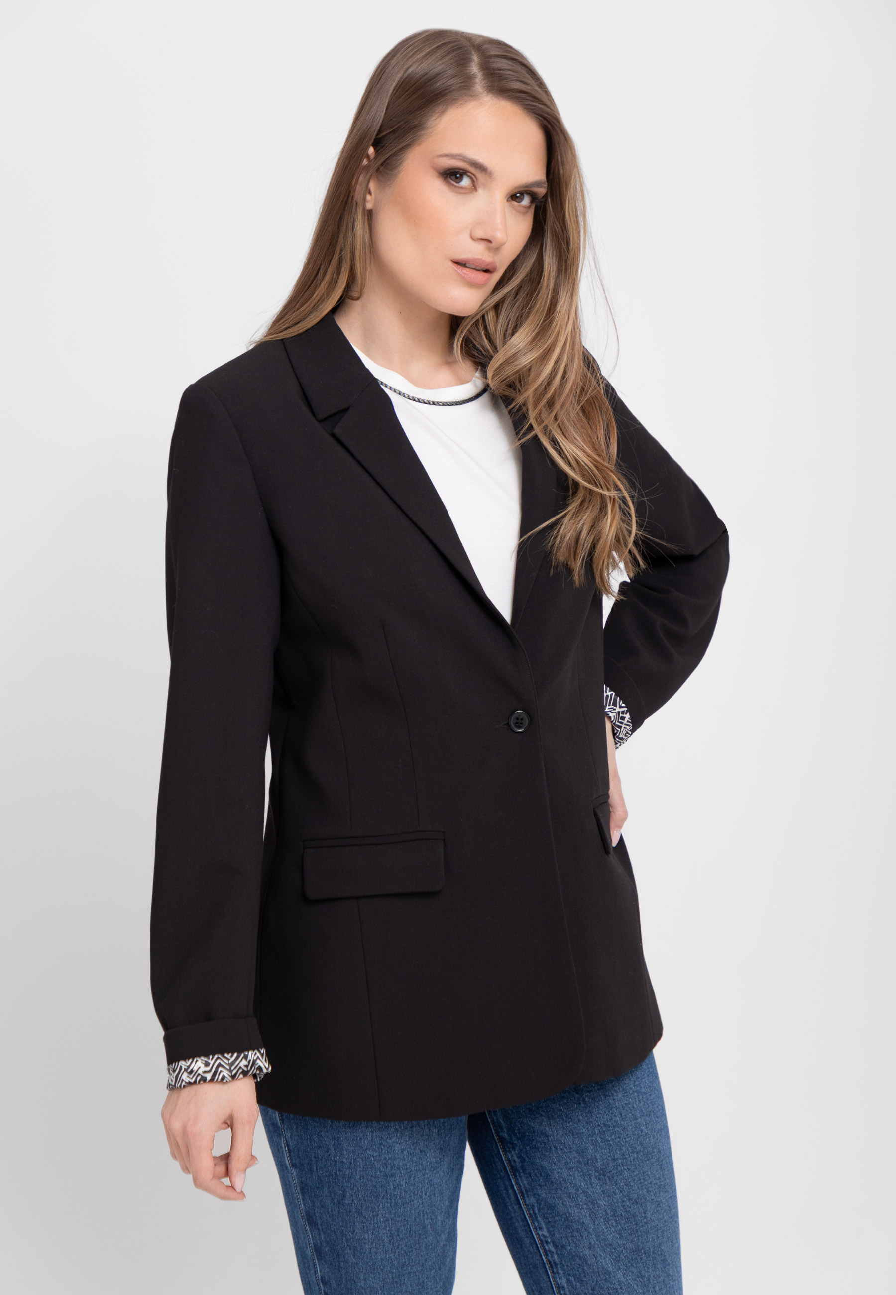 Czarna marynarka damska JB-KADIA