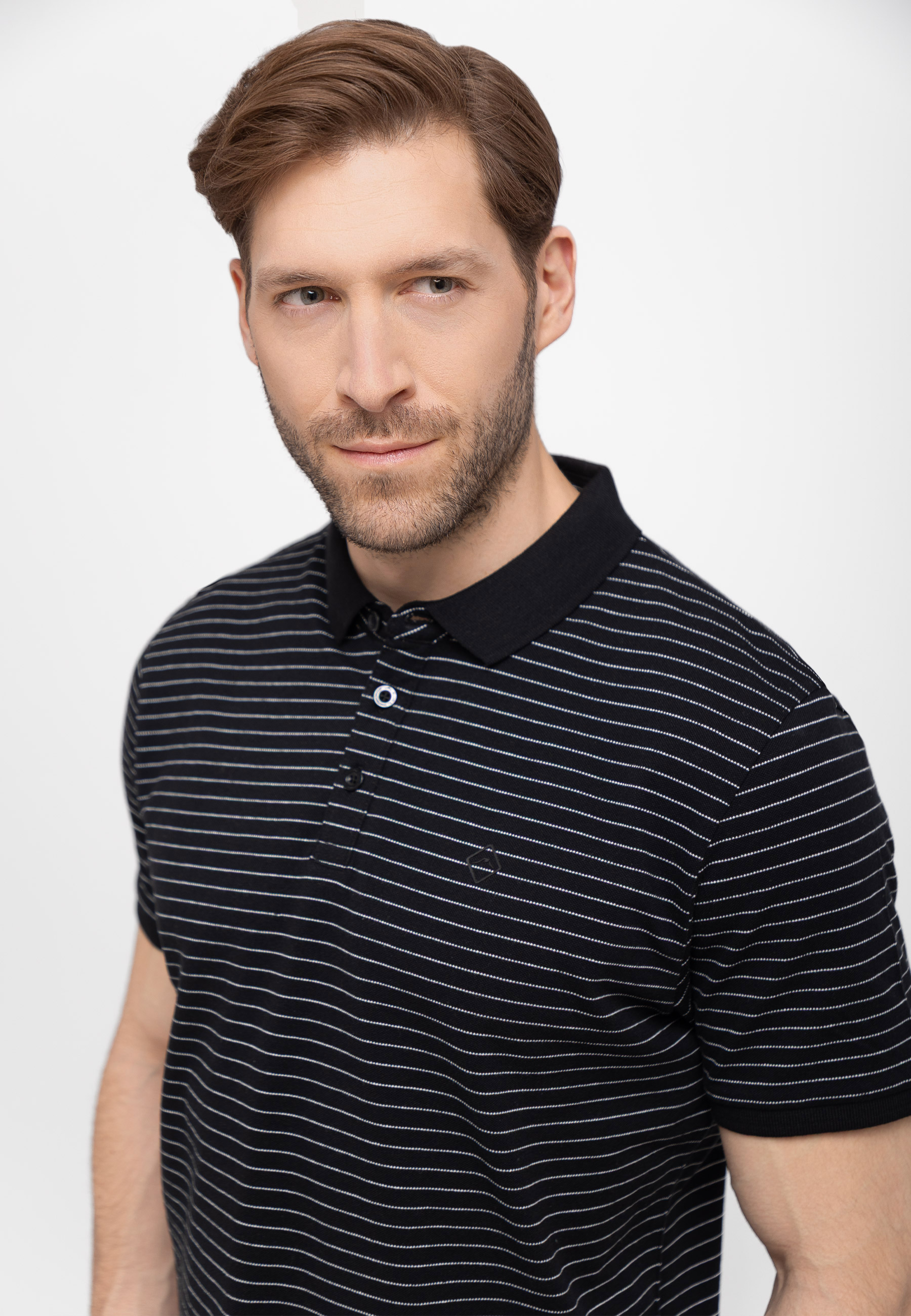 Koszulka polo w paski O-WILL