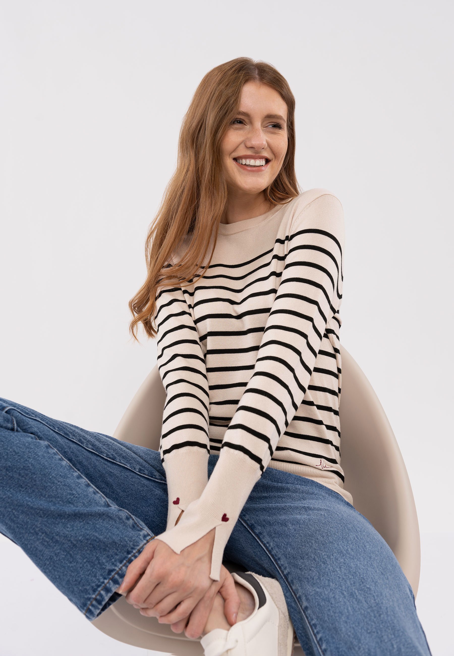 Sweter w paski S-KOMI