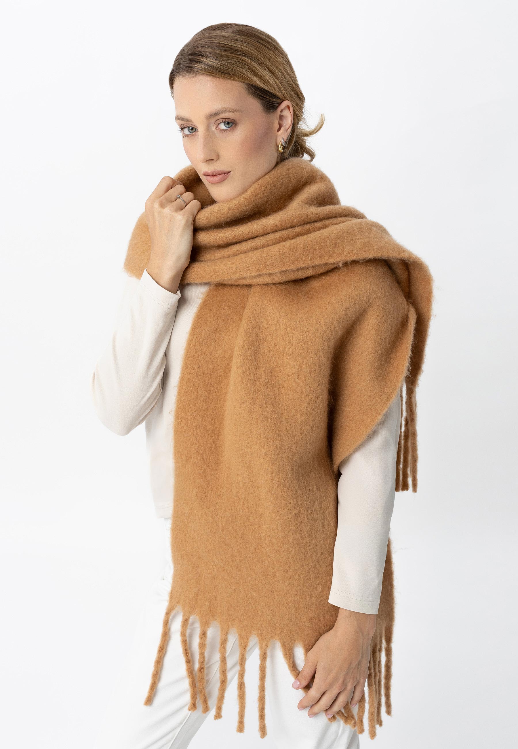 Długi, ciepły szal H-LASSI