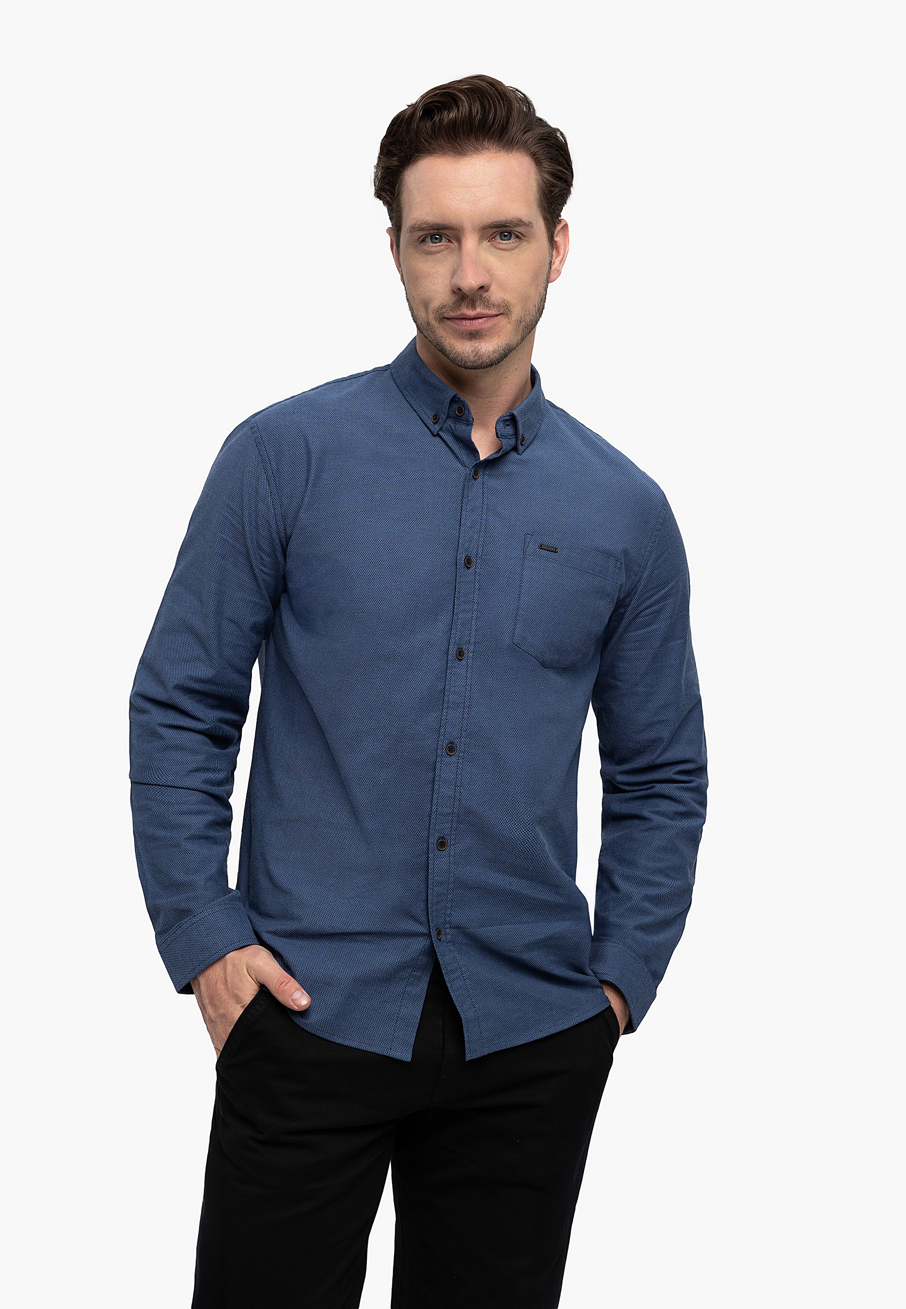 Niebieska koszula, Regular Fit, K-BRIZO