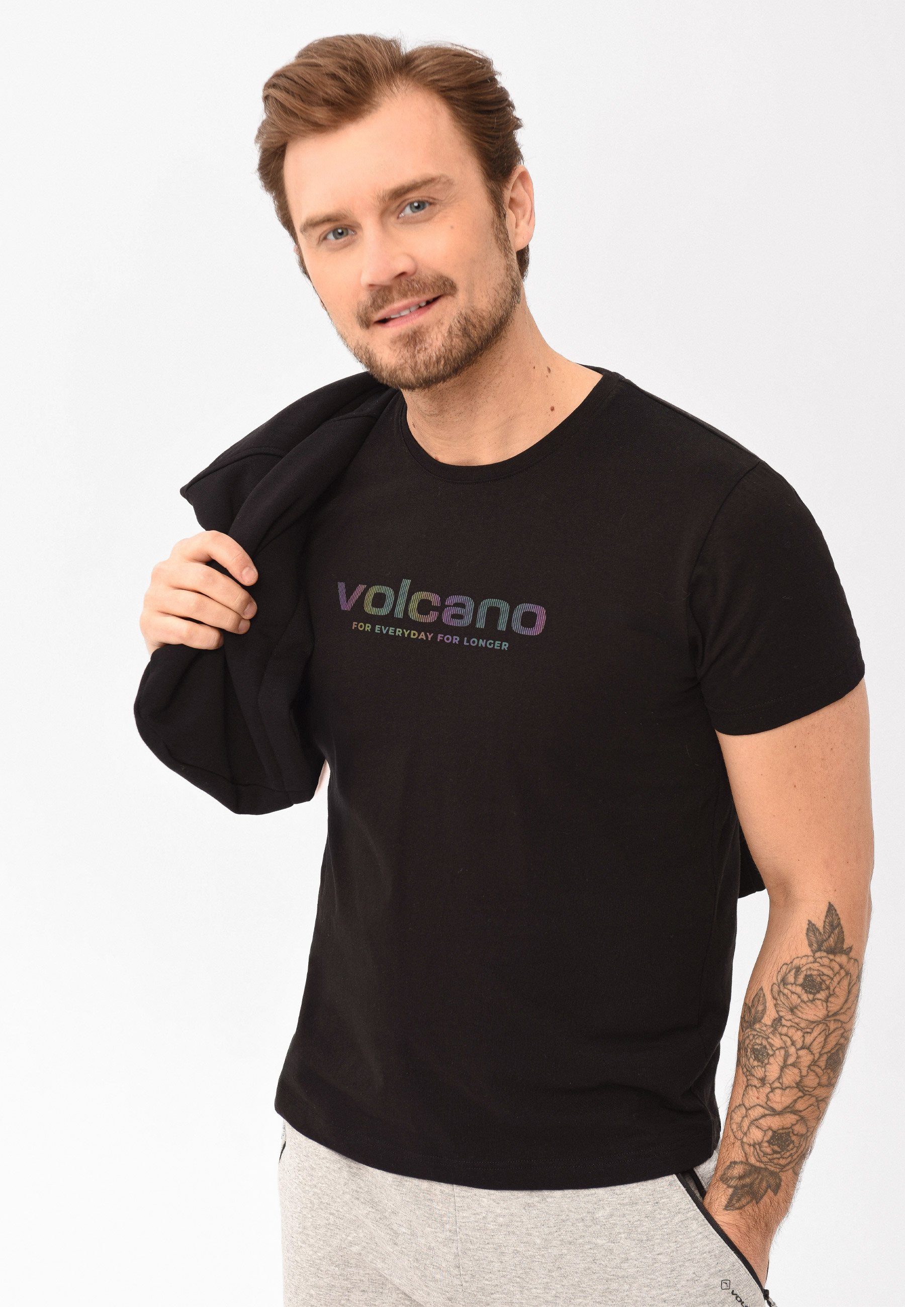 Czarny t-shirt T-MOOVO