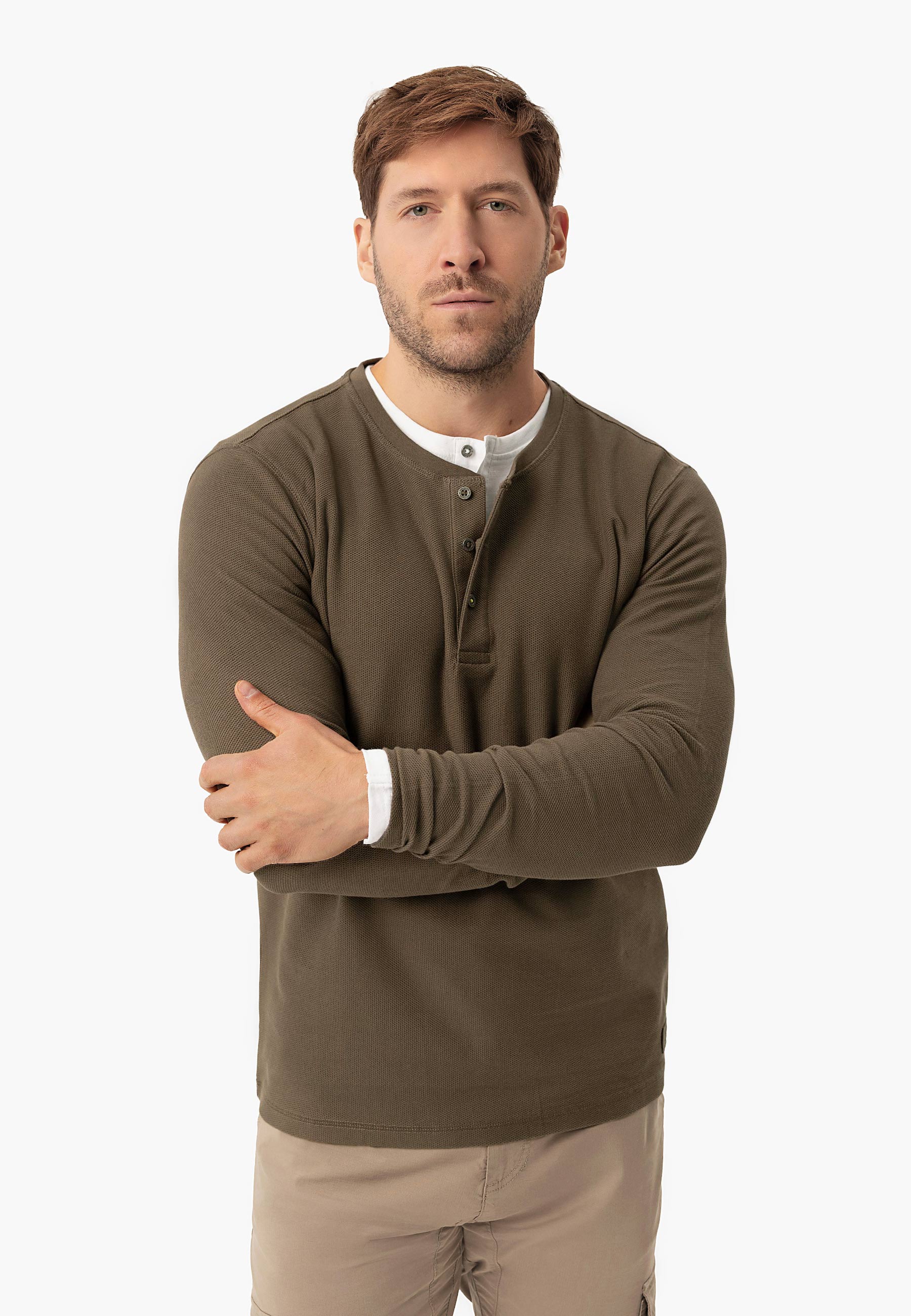 Longsleeve ze strukturą L-ONYX