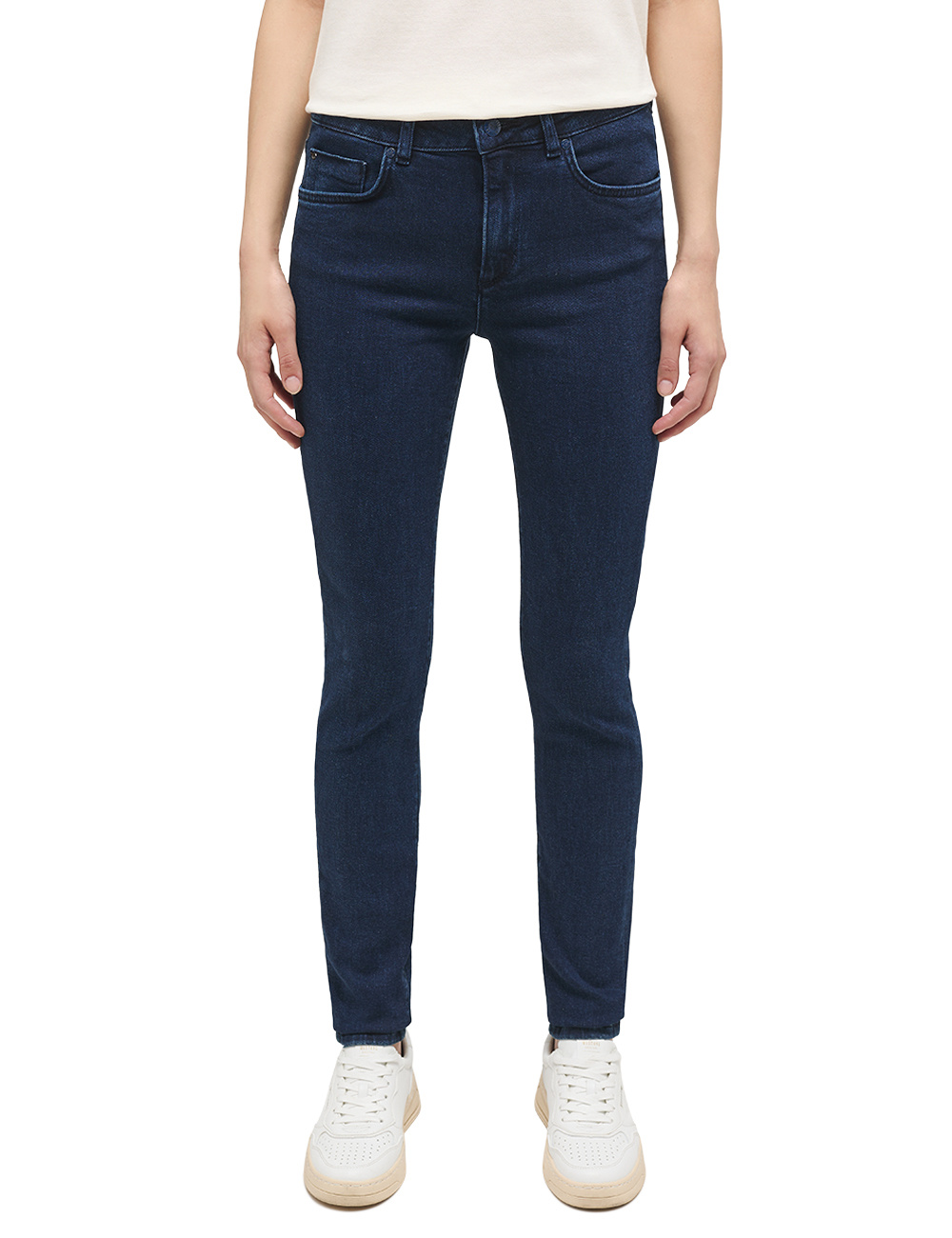 Damskie Spodnie Jeansowe Mustang Style Shelby Skinny Denim Blue 1014342 5000 702