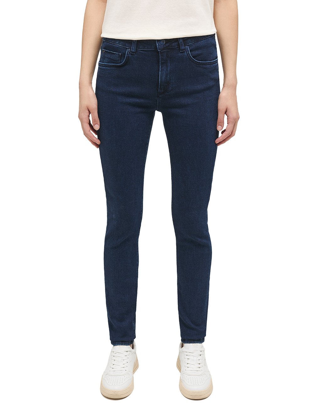 Damskie Spodnie Jeansowe Mustang Style Shelby Skinny Denim Blue 1014342 5000 702