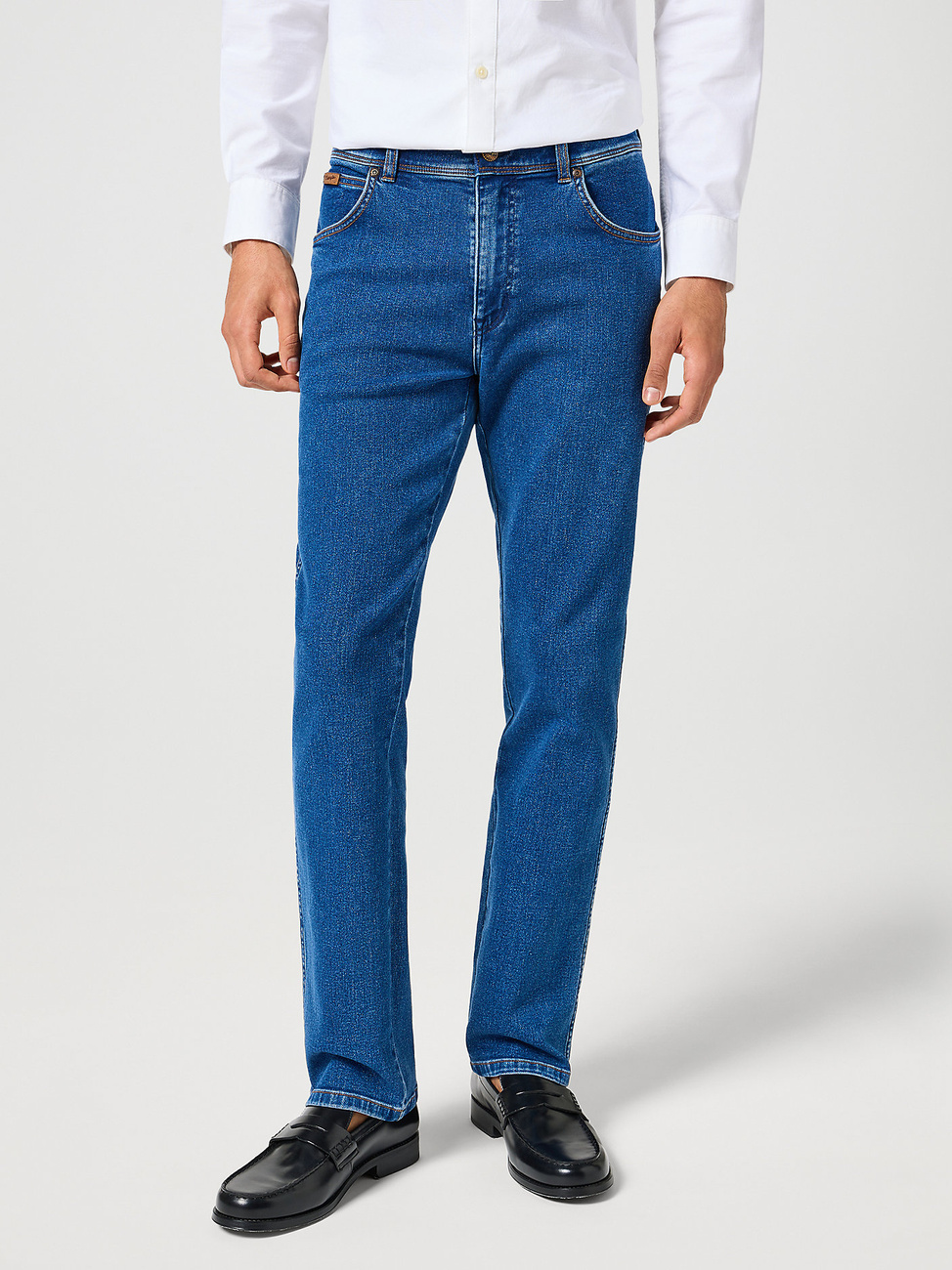 MESKIE SPODNIE WRANGLER TEXAS MIDNIGHT SHADOW 112356794