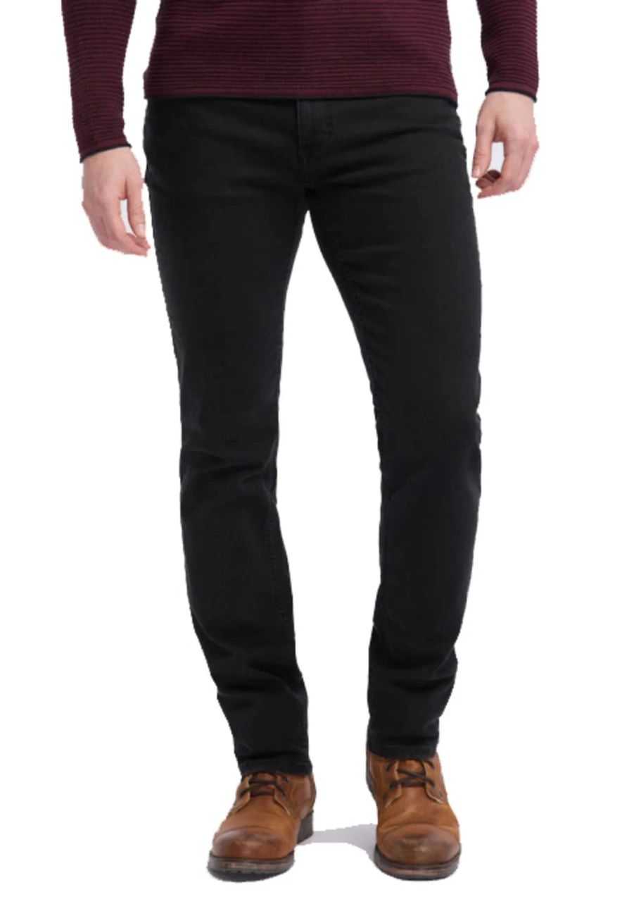 Męskie Spodnie Jeansowe MUSTANG Tramper Tapered Denim Black 1005088 4000 800