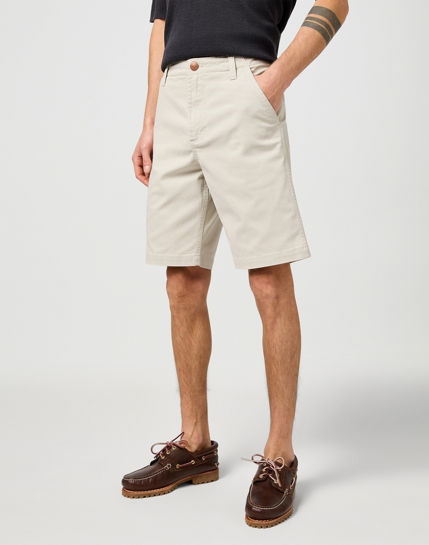 MESKIE SPODENKI WRANGLER CJ CHINO SHORTS PELICAN 112362919
