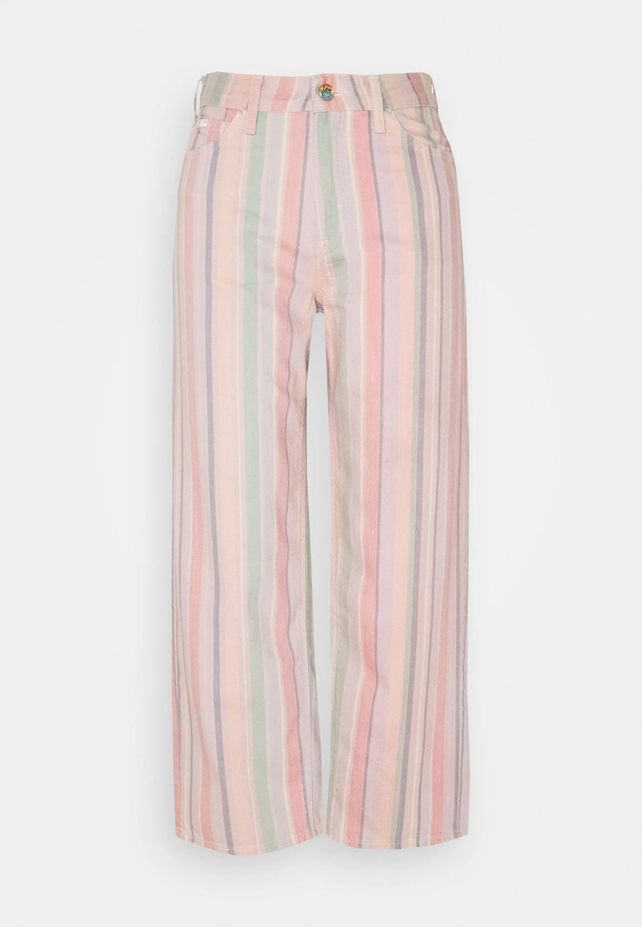 LEE WIDE LEG DAMSKIE SPODNIE MATERIAŁOWE RAINBOW STRIPE L30SSNSK 112106704