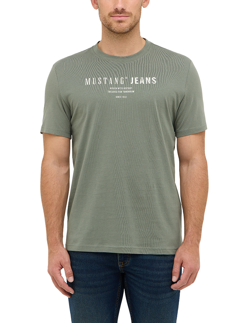 Męski T-Shirt Mustang Style Austin Agave Green 1016867 6473