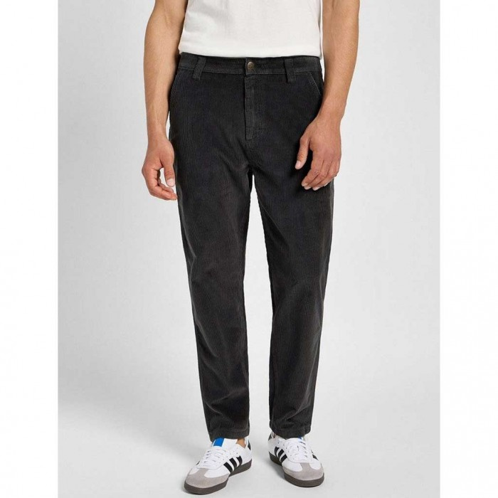 LEE MĘSKIE SPODNIE SZTRUKSOWE LEE CARPENTER DARK MUTED GRAY 112359177