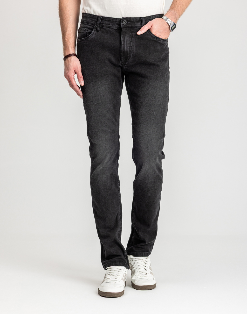 Męskie Spodnie Jeansowe Marcus Felix 2221 Jeans Black Night Wash 14-200311