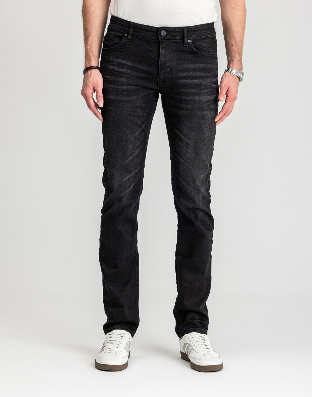 Męskie Spodnie Jeansowe Marcus Felix Jeans 2056 Blue Night Used 14-200201