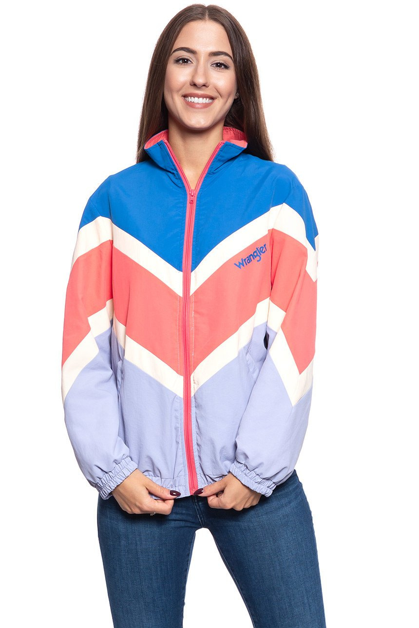 KURTKA WRANGLER RETRO SPORT SHELL TURKISH SEA W4138WD86 112128771