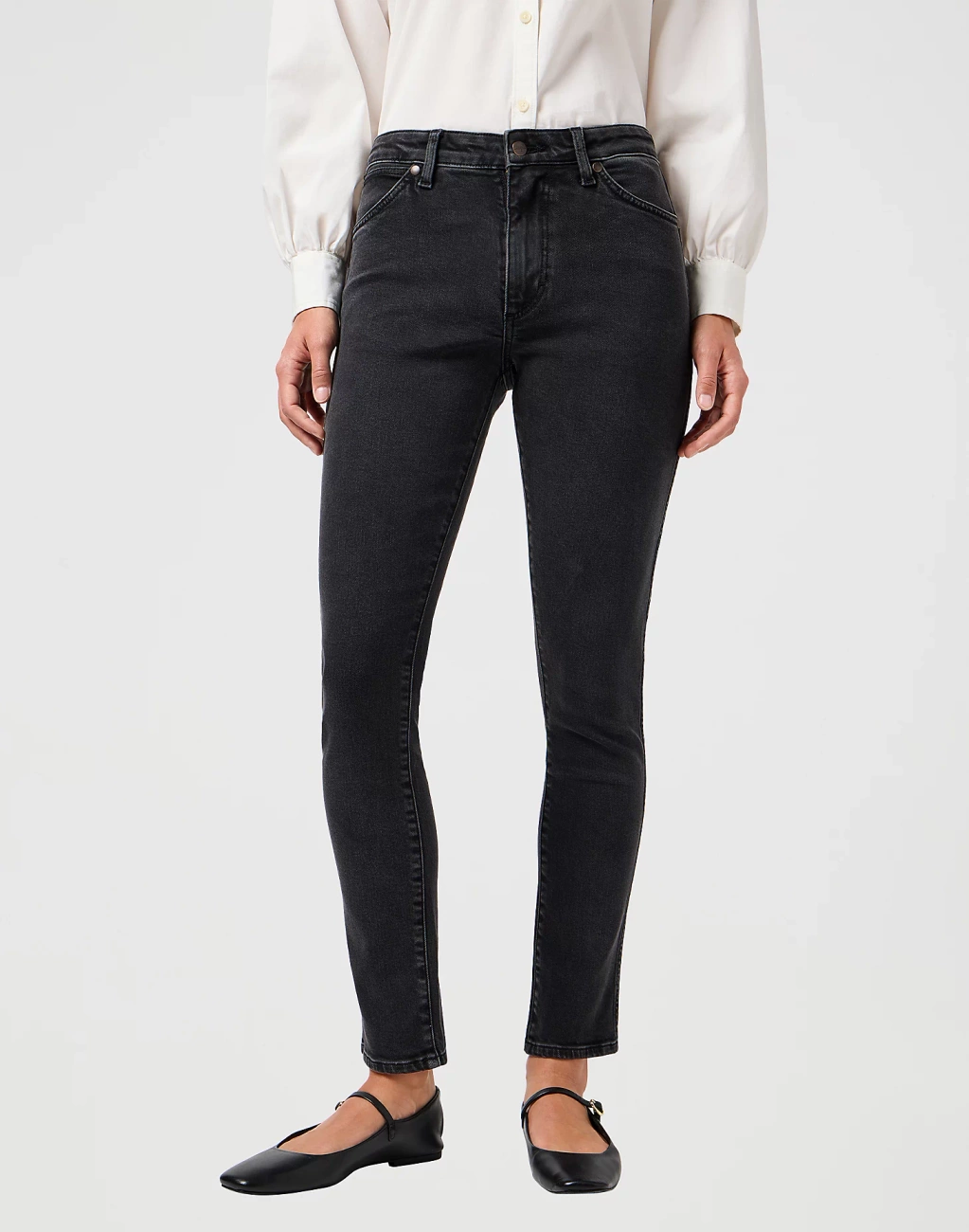 DAMSKIE SPODNIE WRANGLER SIENNA SULTRY BLACKOUT 112362640