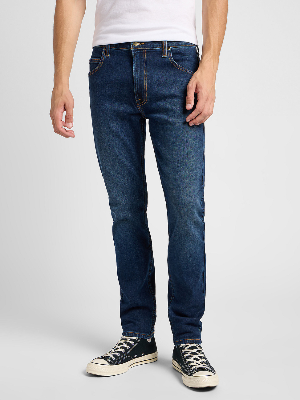 LEE MĘSKIE SPODNIE JEANSOWE LEE RIDER DARK USED 112360201