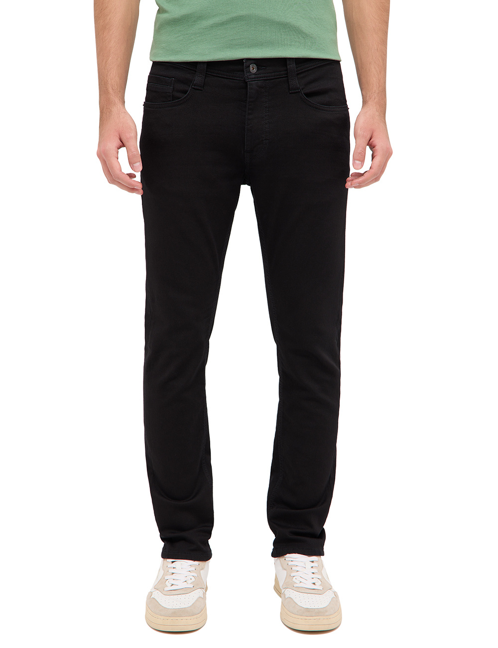 Męskie Spodnie Jeansowe Mustang Style Oregon Slim K Denim Black 1016320 4000 902